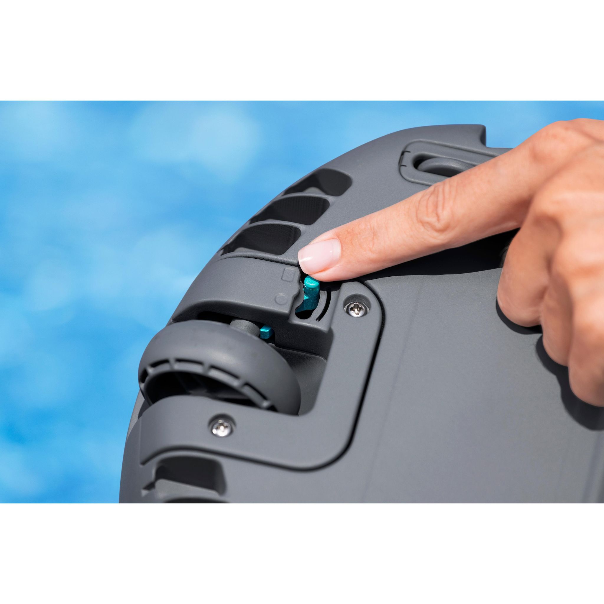 Voir la diapositive 3 : BESTWAY Robot aspirateur piscine rechargeable Quartz - - nettoyage fond plat - 10 m² max