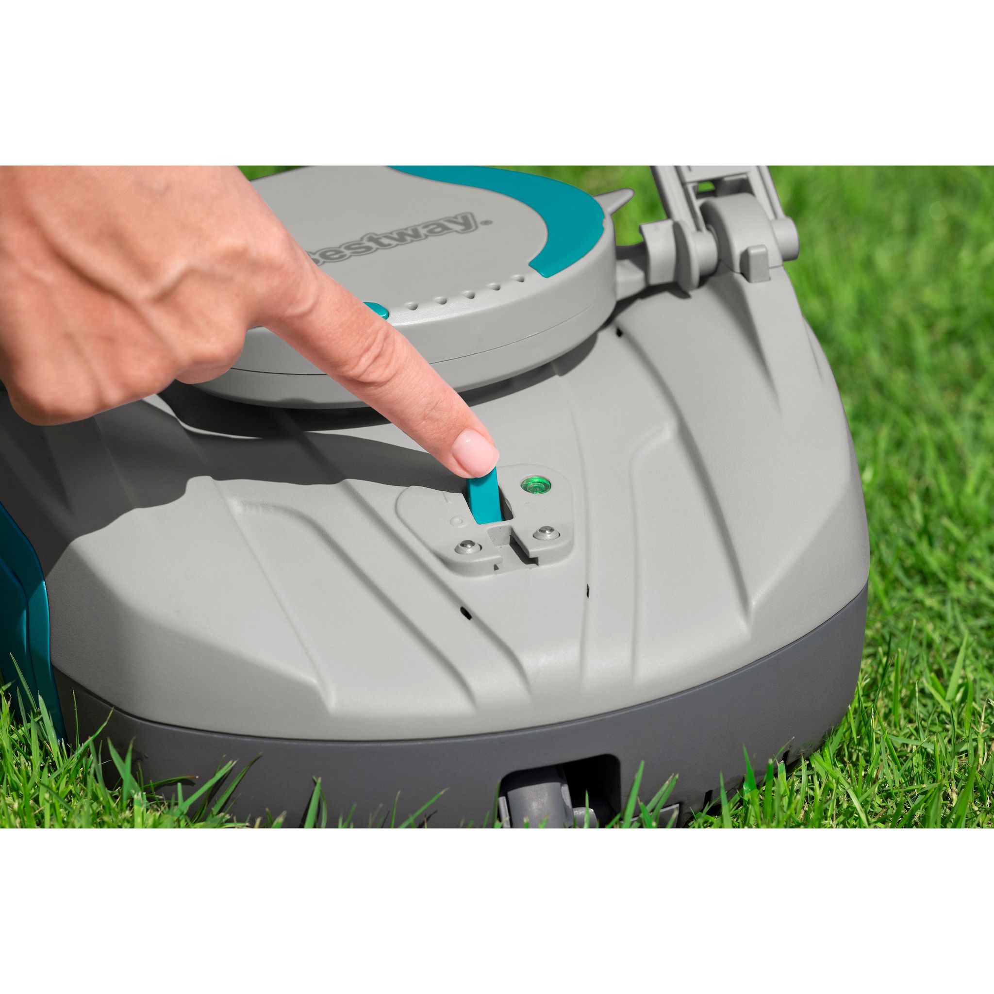 Voir la diapositive 4 : BESTWAY Robot aspirateur piscine rechargeable Quartz - - nettoyage fond plat - 10 m² max