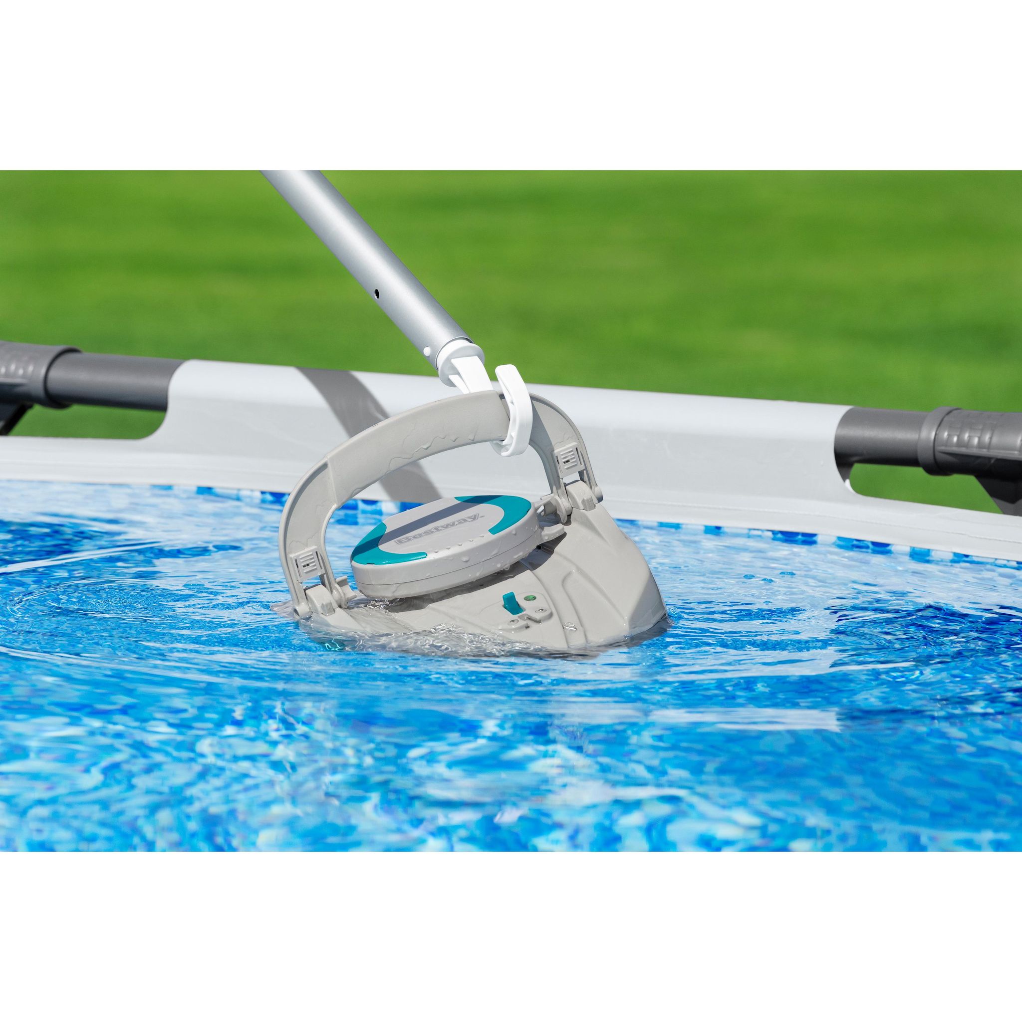 Voir la diapositive 7 : BESTWAY Robot aspirateur piscine rechargeable Quartz - - nettoyage fond plat - 10 m² max