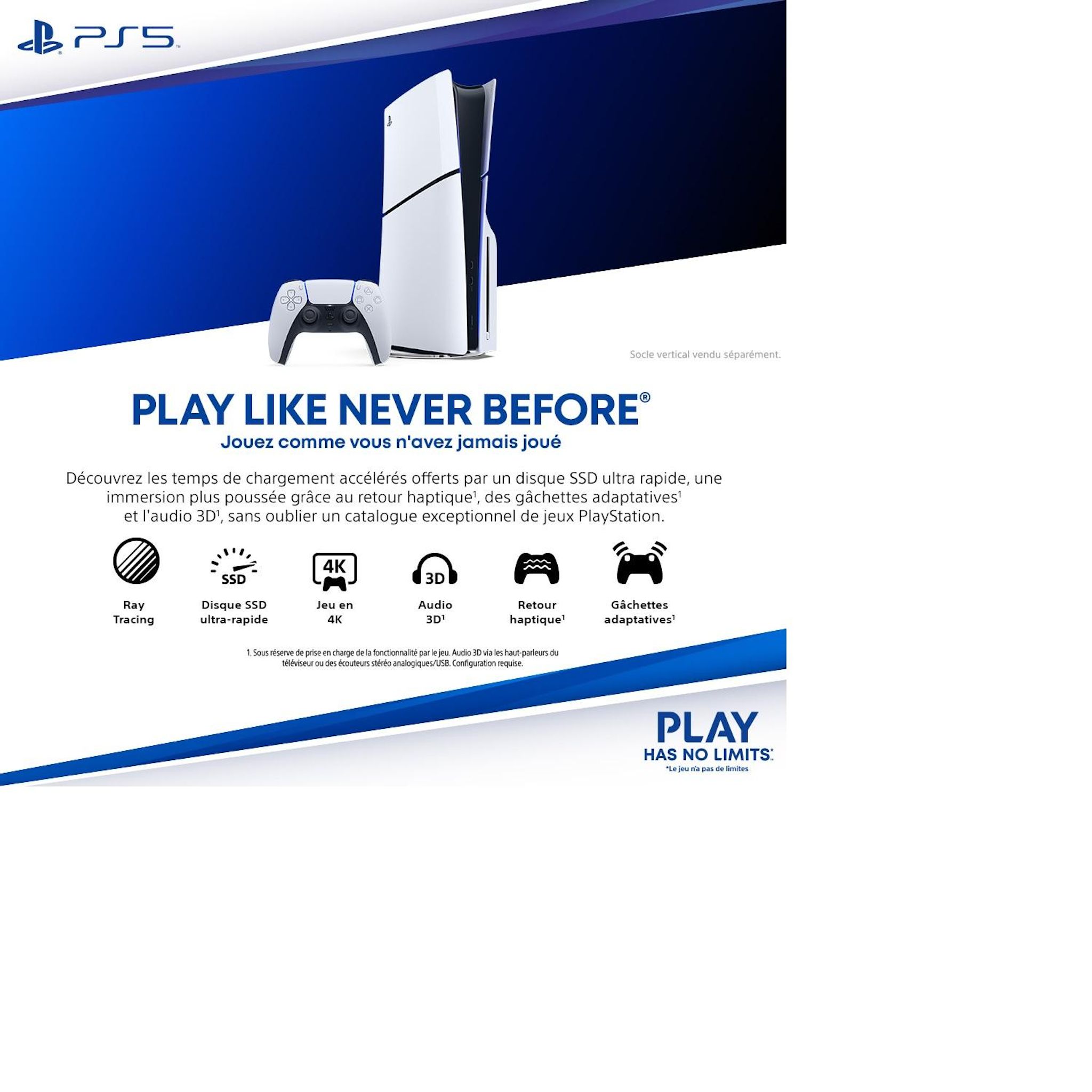 Voir la diapositive 3 : SONY Console Playstation 5 Standard Châssis E