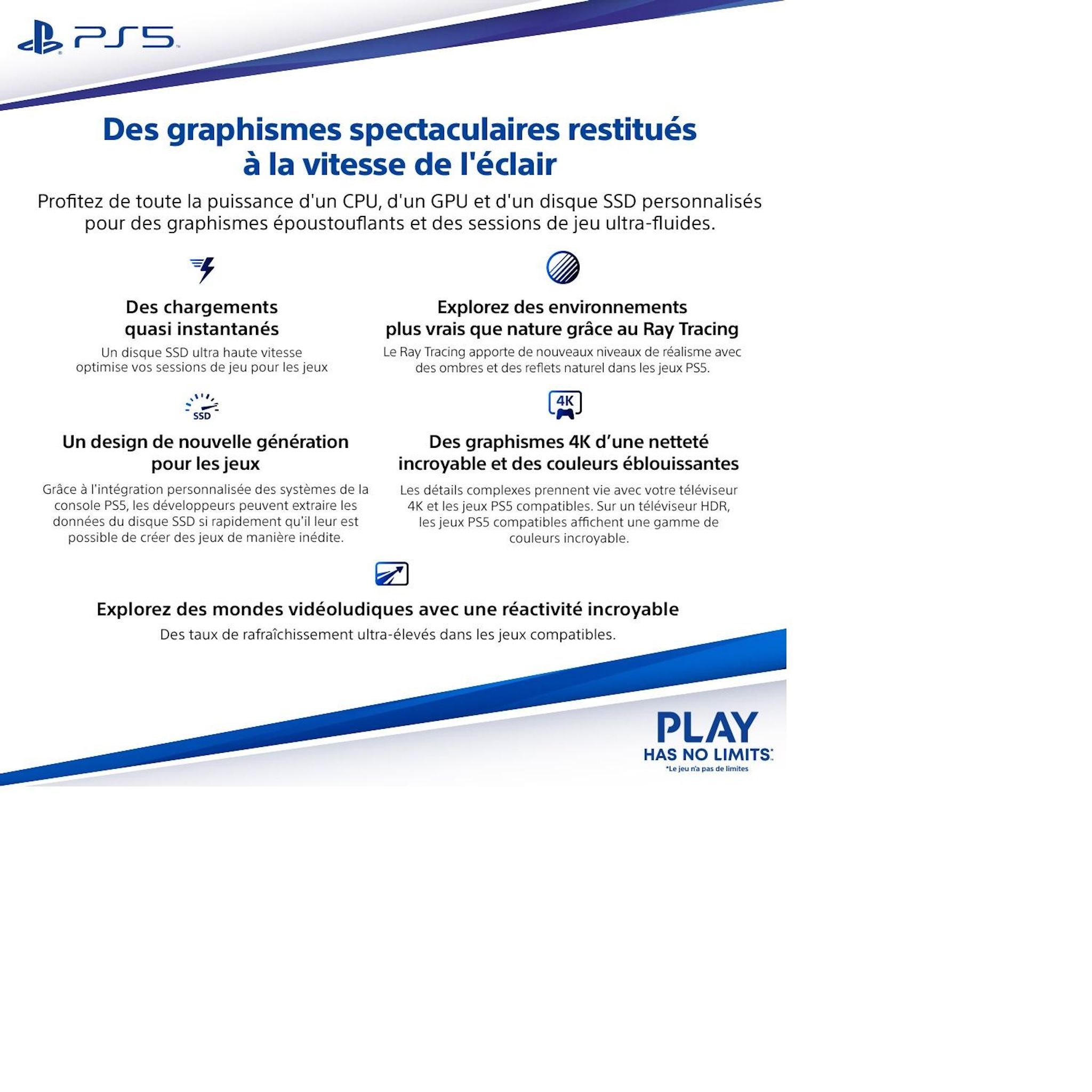Voir la diapositive 6 : SONY Console Playstation 5 Standard Châssis E
