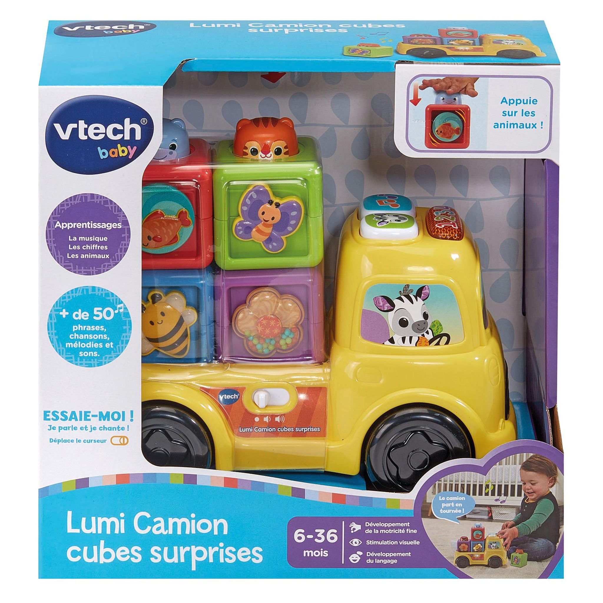 Voir la diapositive 5 : VTECH Lumi camion cubes
