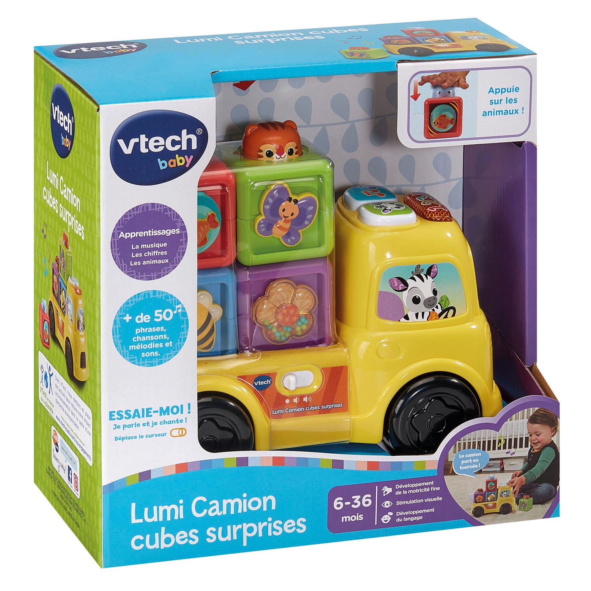 Voir la diapositive 6 : VTECH Lumi camion cubes