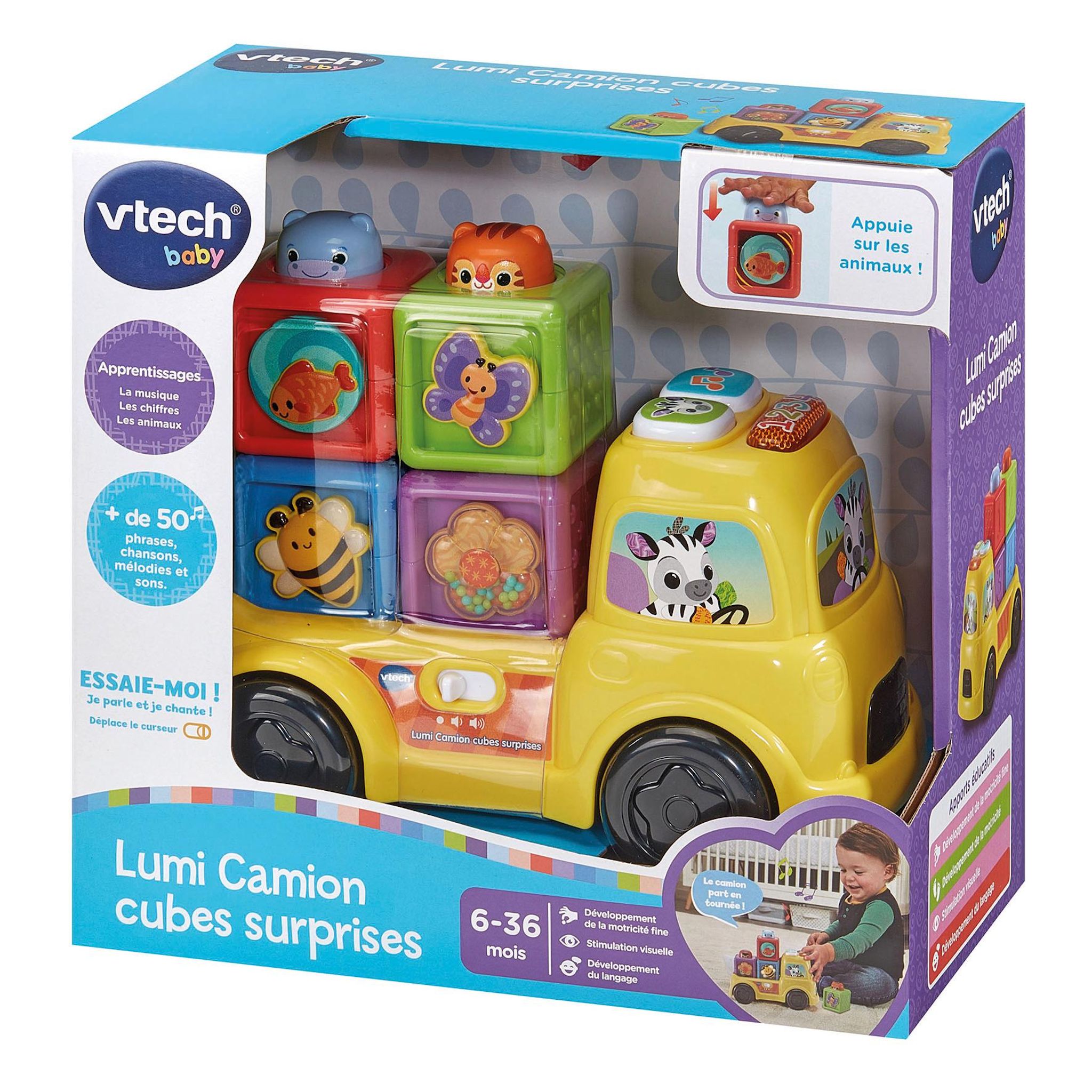 Voir la diapositive 7 : VTECH Lumi camion cubes