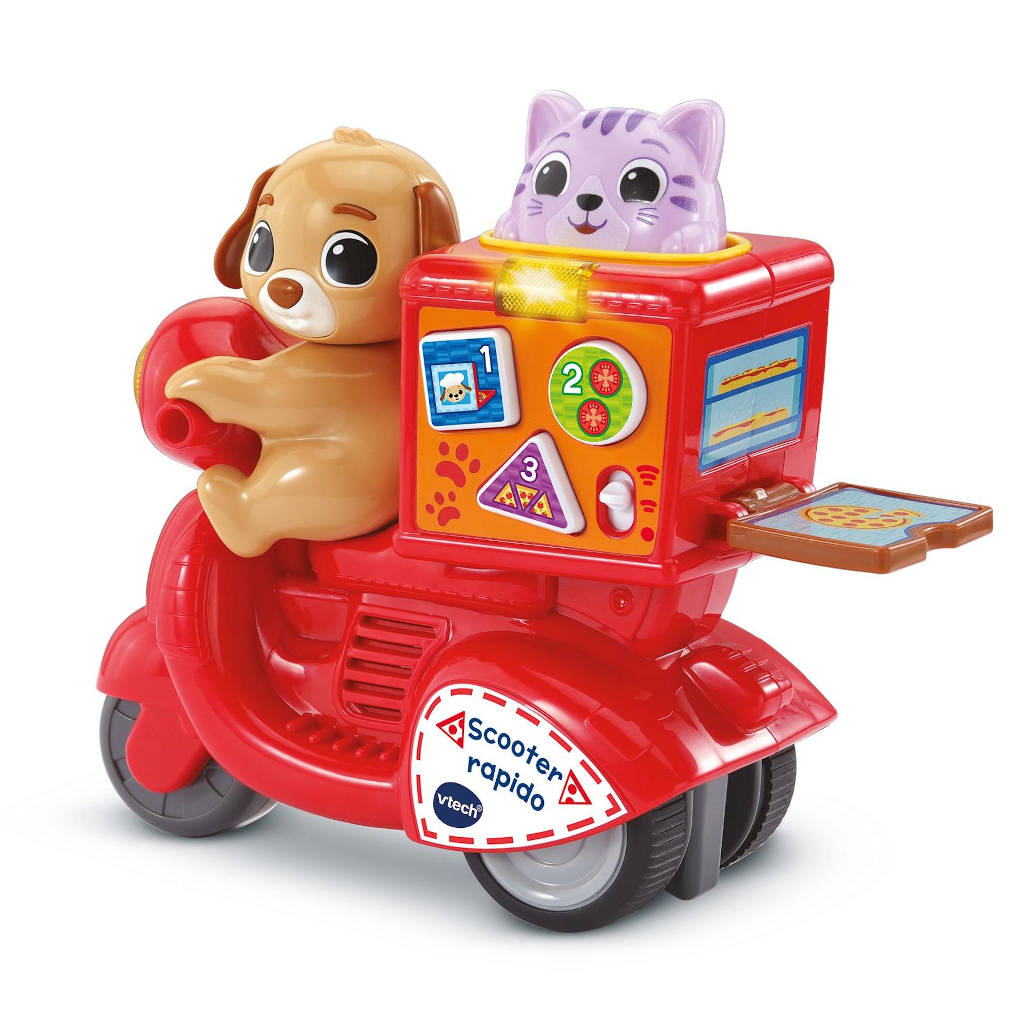 Voir la diapositive 2 : VTECH Press & Go Scooter Rapido
