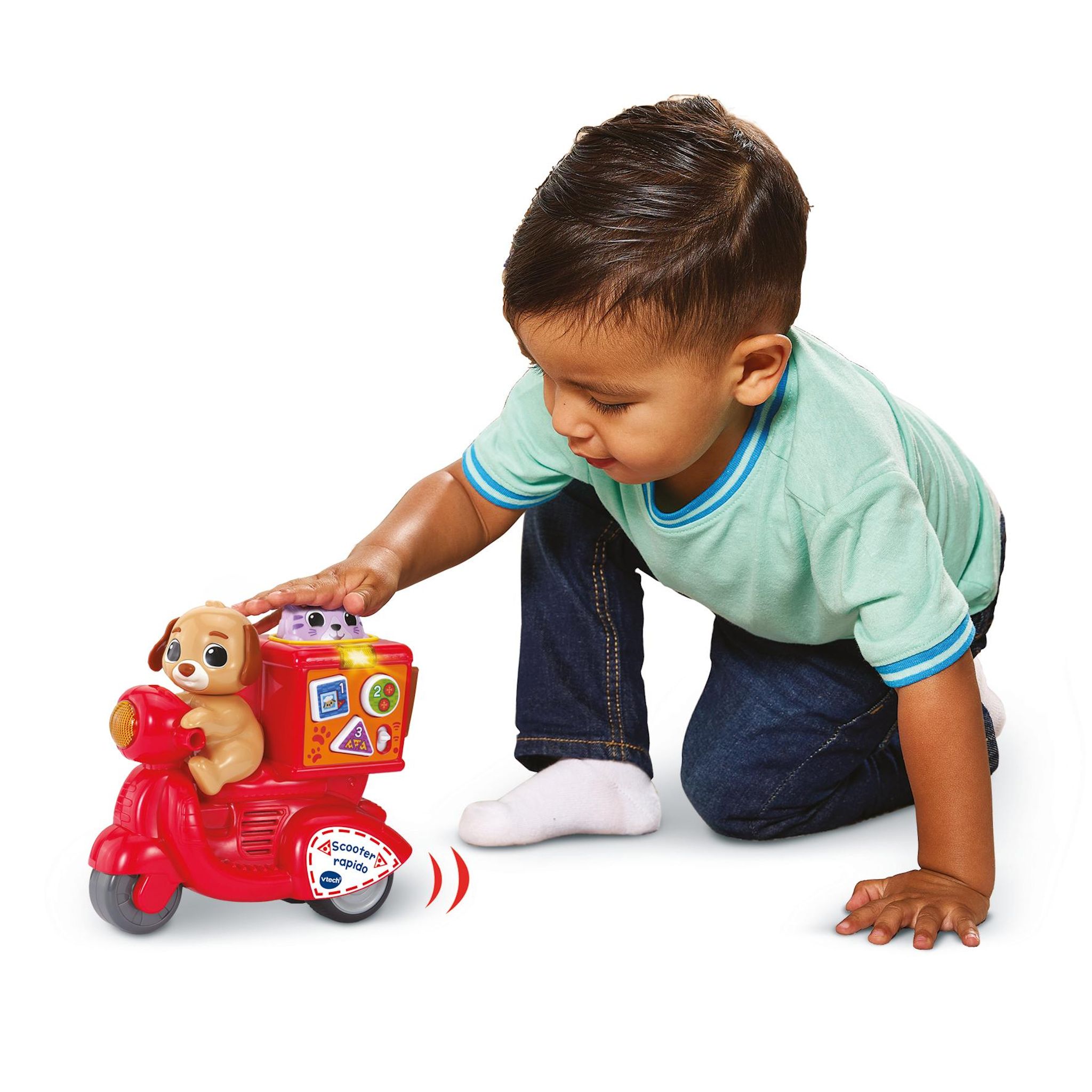 Voir la diapositive 4 : VTECH Press & Go Scooter Rapido