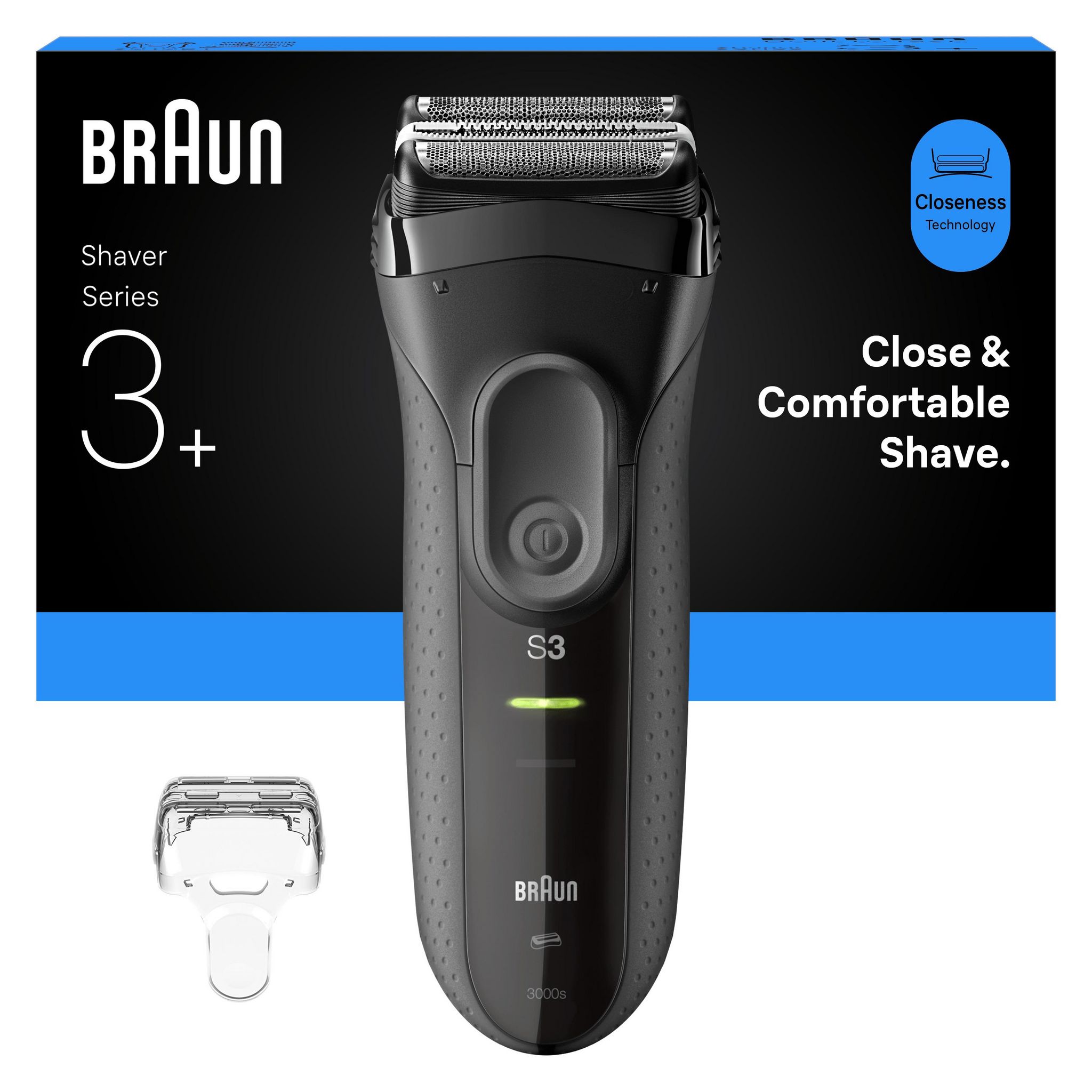 BRAUN Rasoir électrique S3000S - Gris