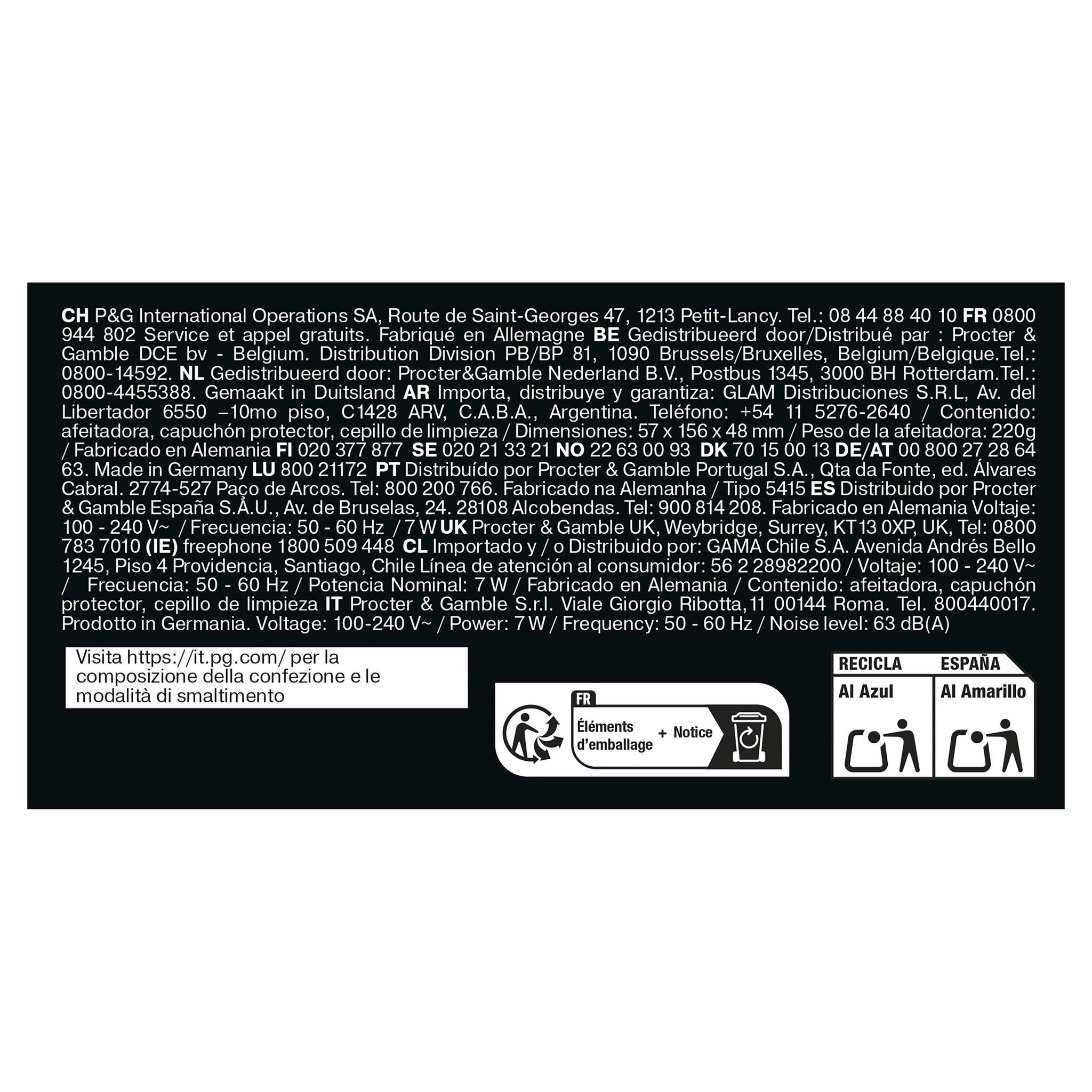 Voir la diapositive 12 : BRAUN Rasoir électrique S3000S - Gris