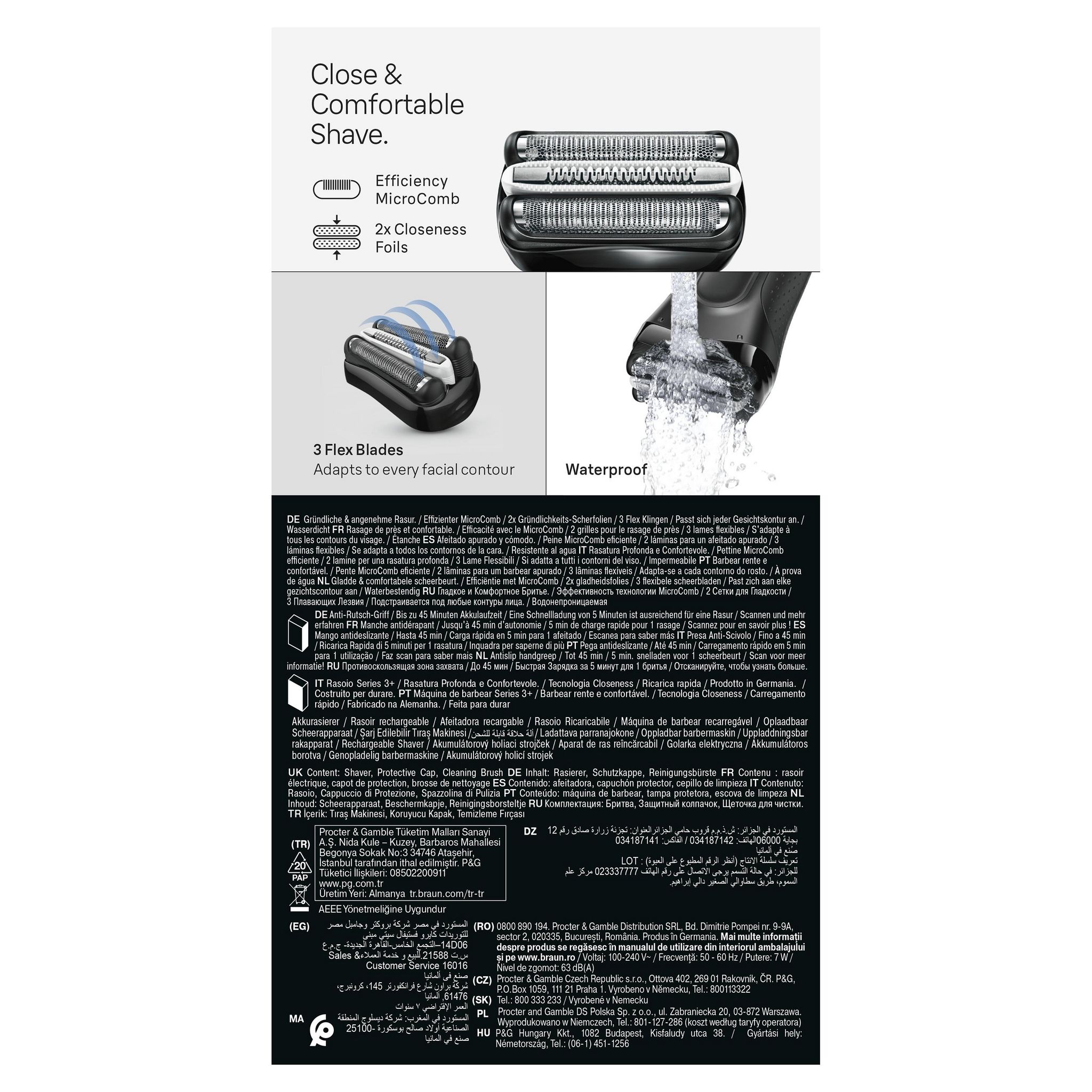 Voir la diapositive 8 : BRAUN Rasoir électrique S3000S - Gris
