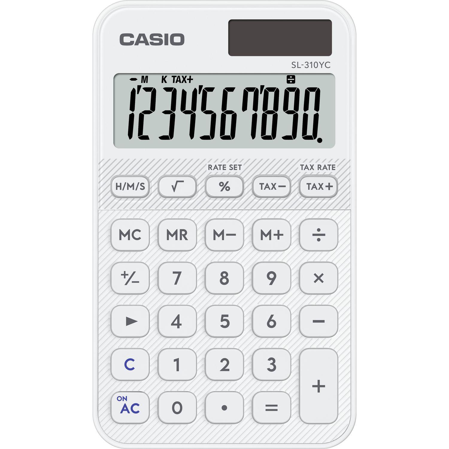CASIO Calculatrice Arithmétique SL310 YC - Blanche