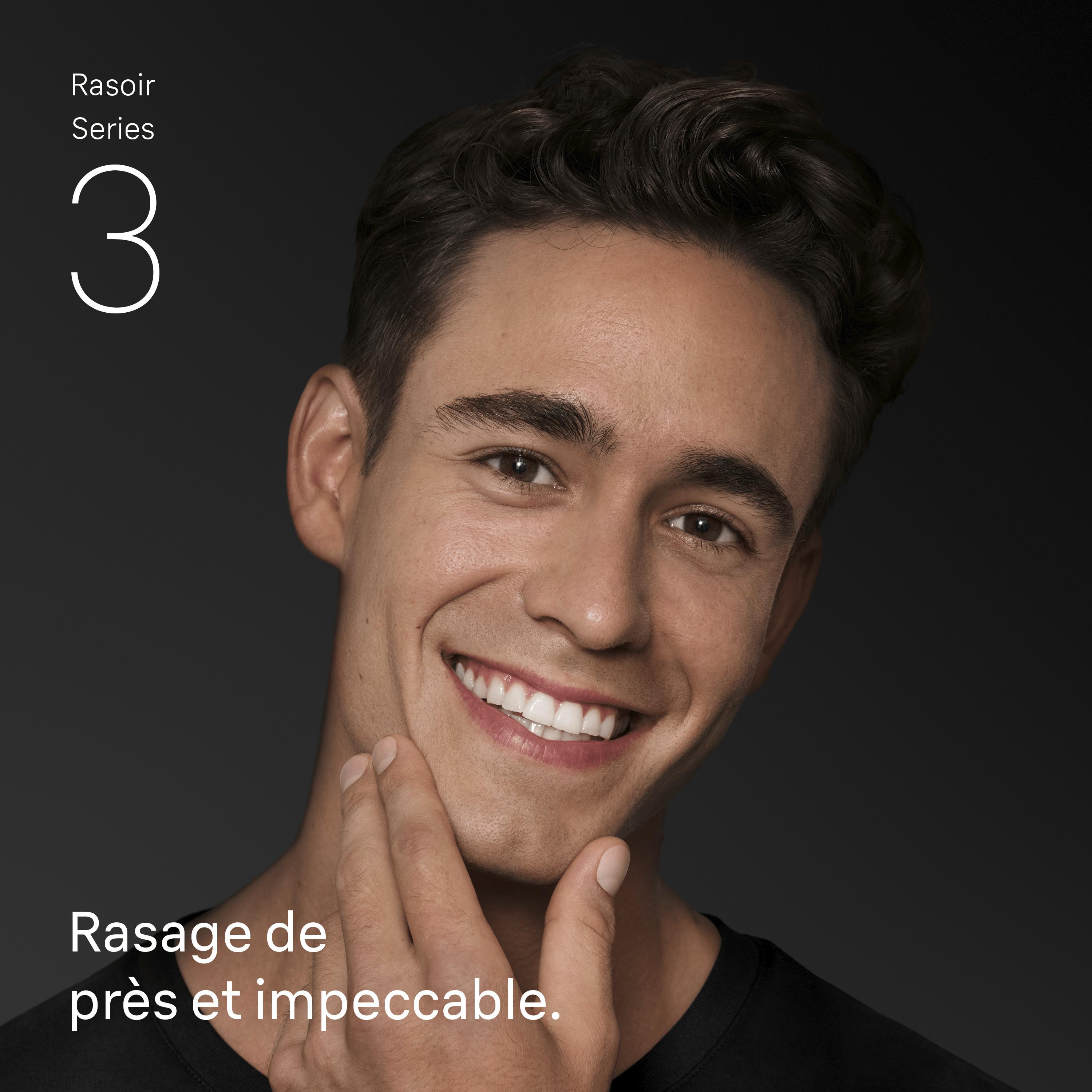 Voir la diapositive 2 : BRAUN Tête de rasoir 21B - Noir
