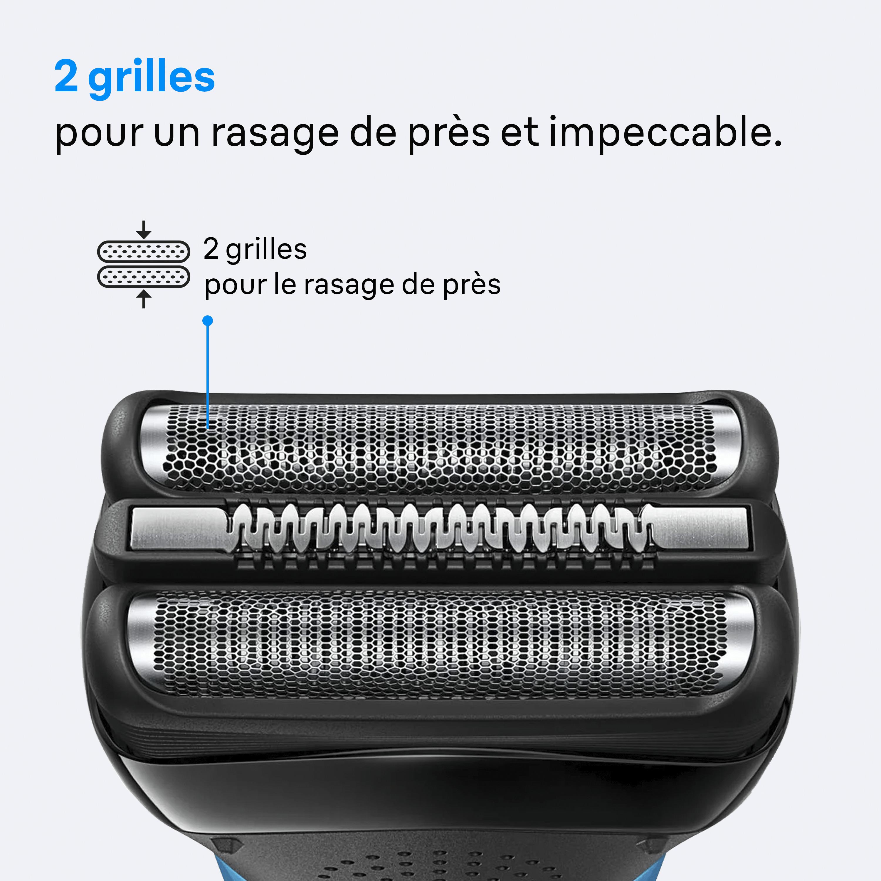 Voir la diapositive 3 : BRAUN Tête de rasoir 21B - Noir