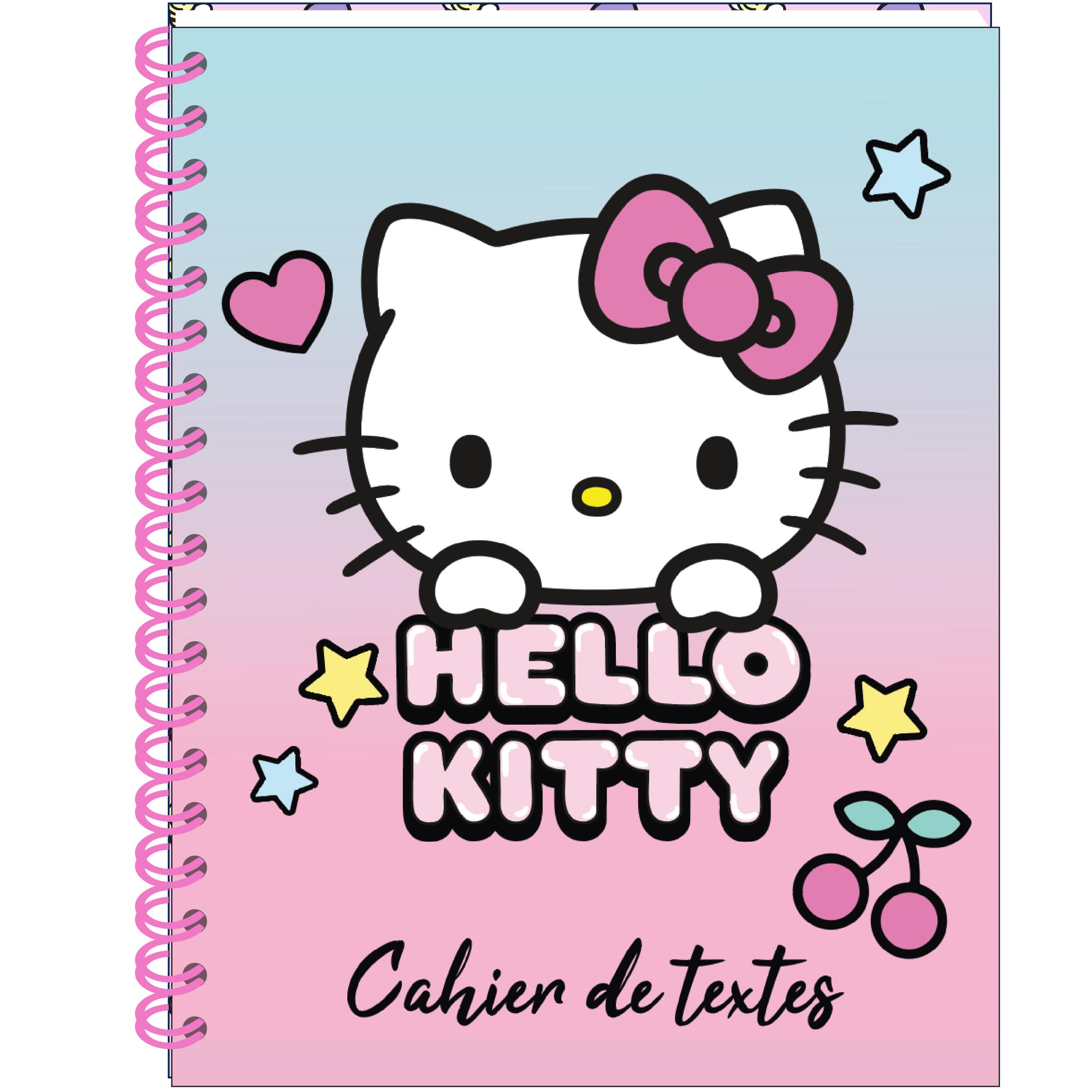 Cahier de texte Hello Kitty cerise