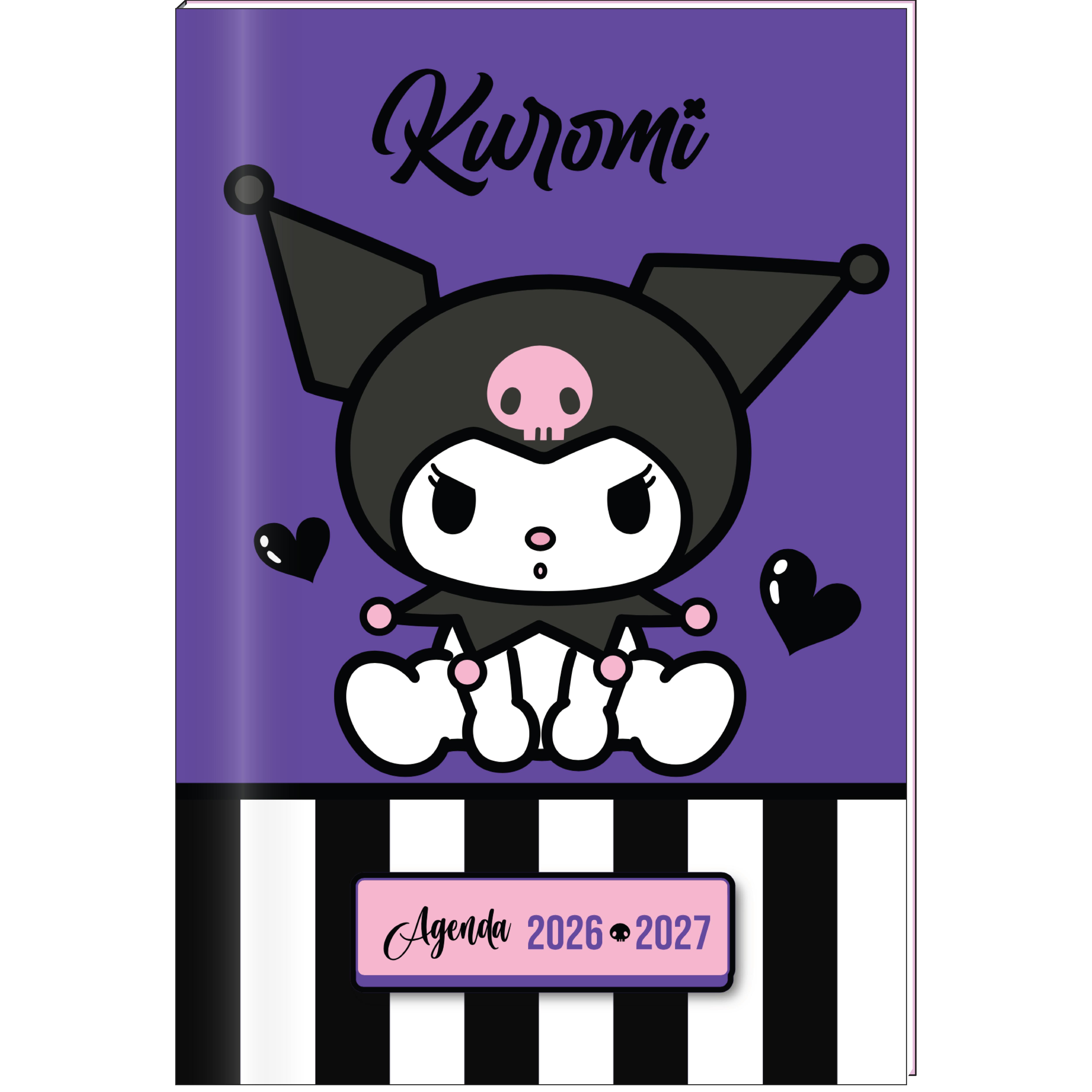Agenda Kuromi coeur - 12x17 cm