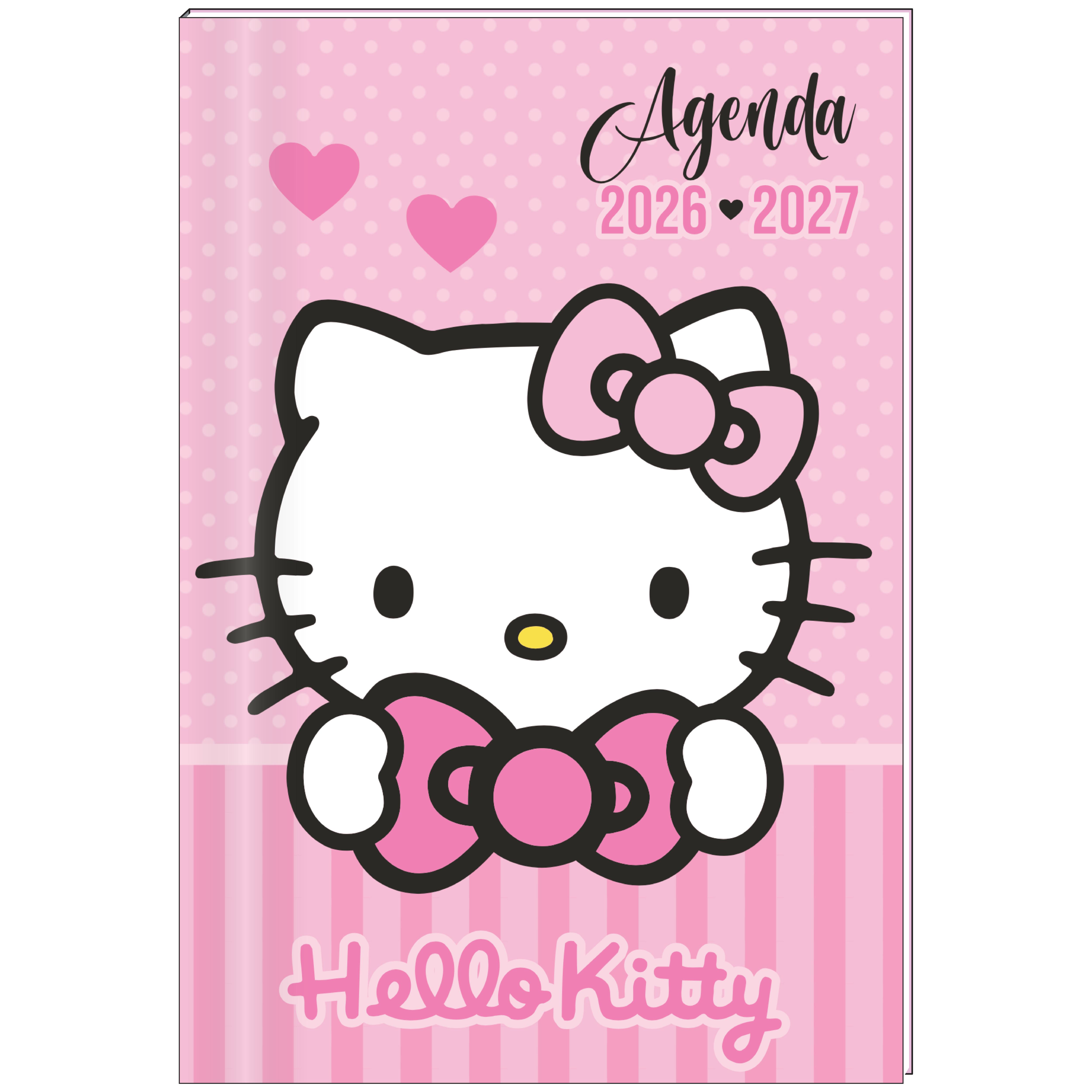 Agenda Hello Kitty coeur - 12x17 cm