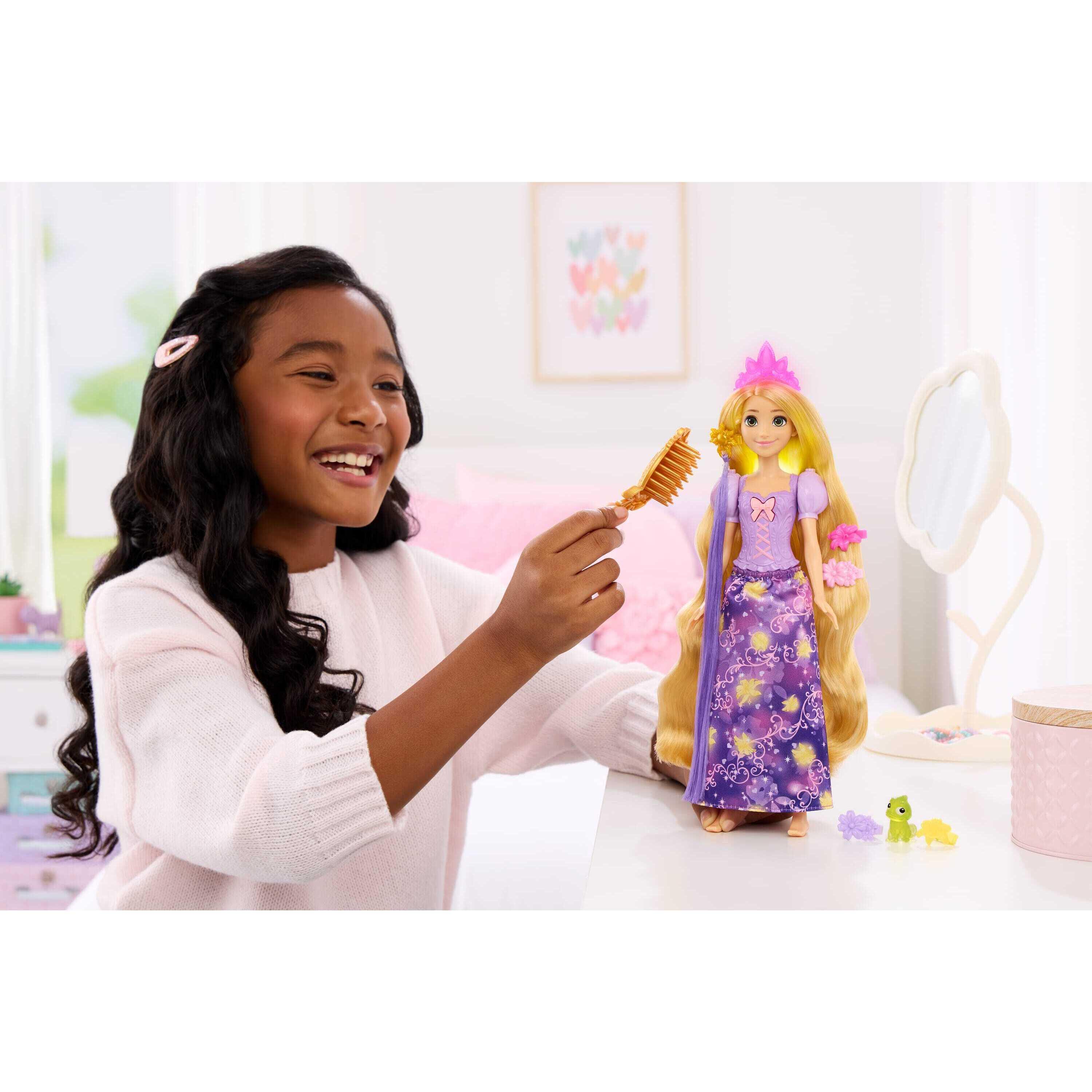 Voir la diapositive 4 : MATTEL Poupée Raiponce Chevelure fabuleuse