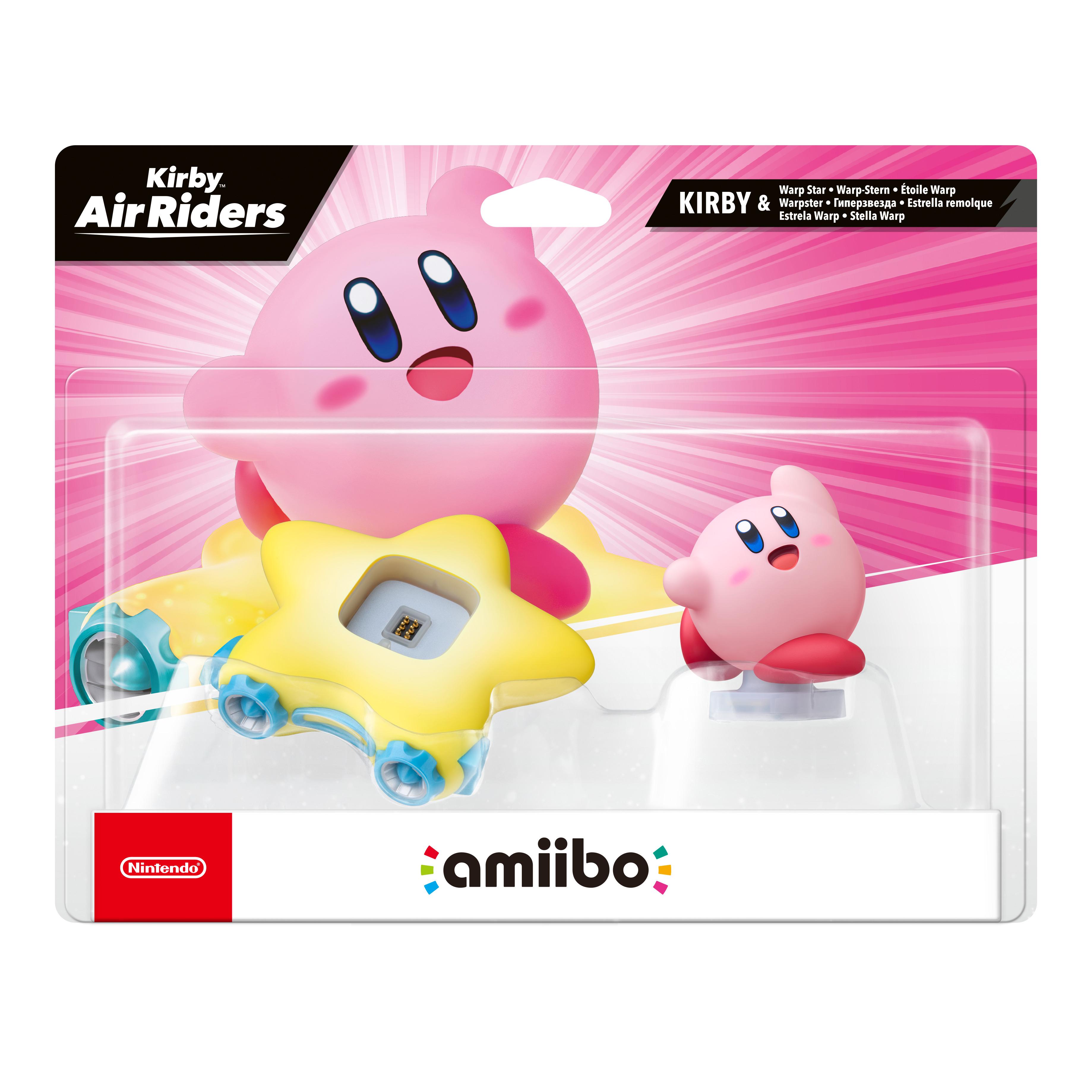 Voir la diapositive 2 : NINTENDO Figurine Amiibo Kirby Et Etoile Warp - Collection Kirby Air Riders