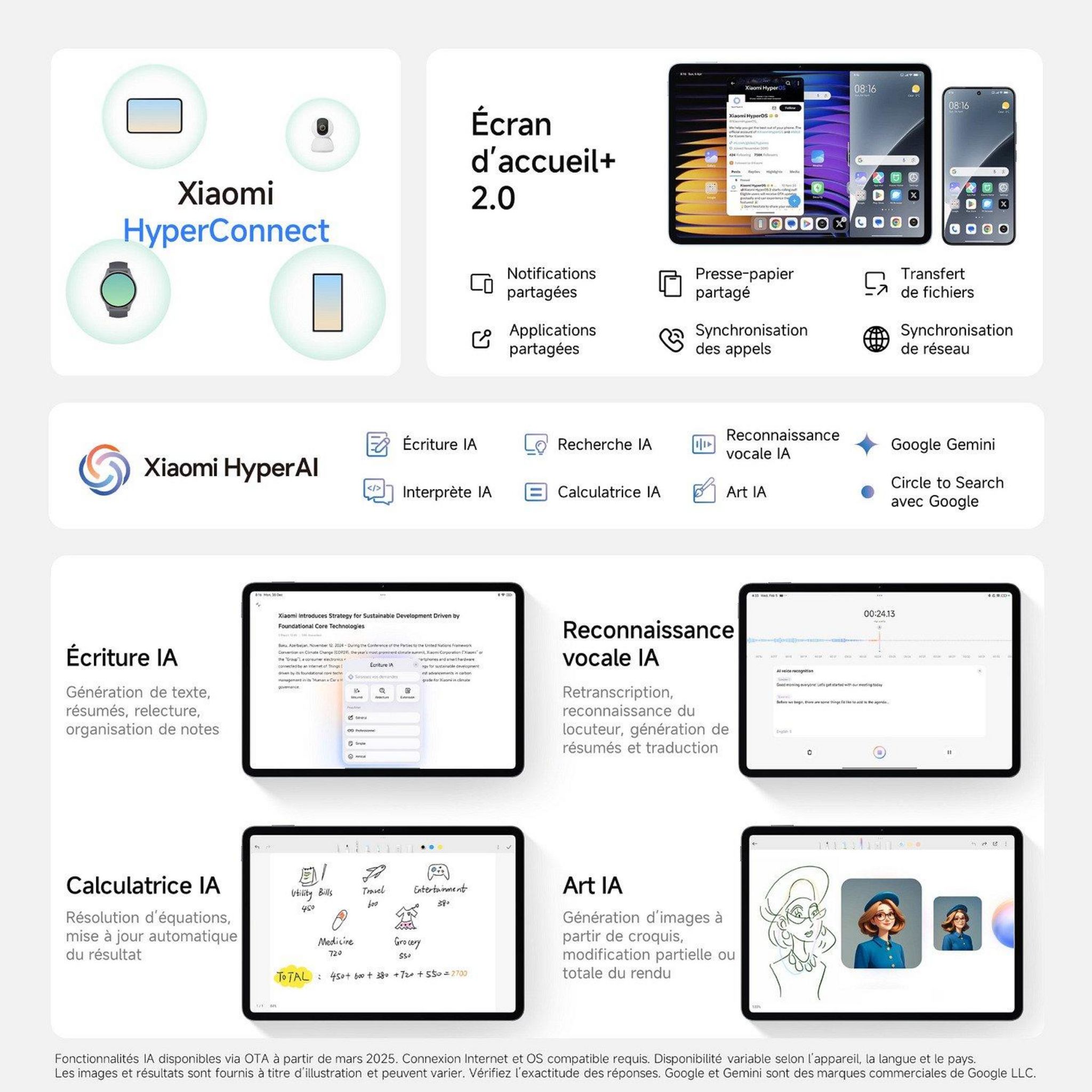 Voir la diapositive 7 : XIAOMI Tablette PAD 7 128Go WIFI - Vert