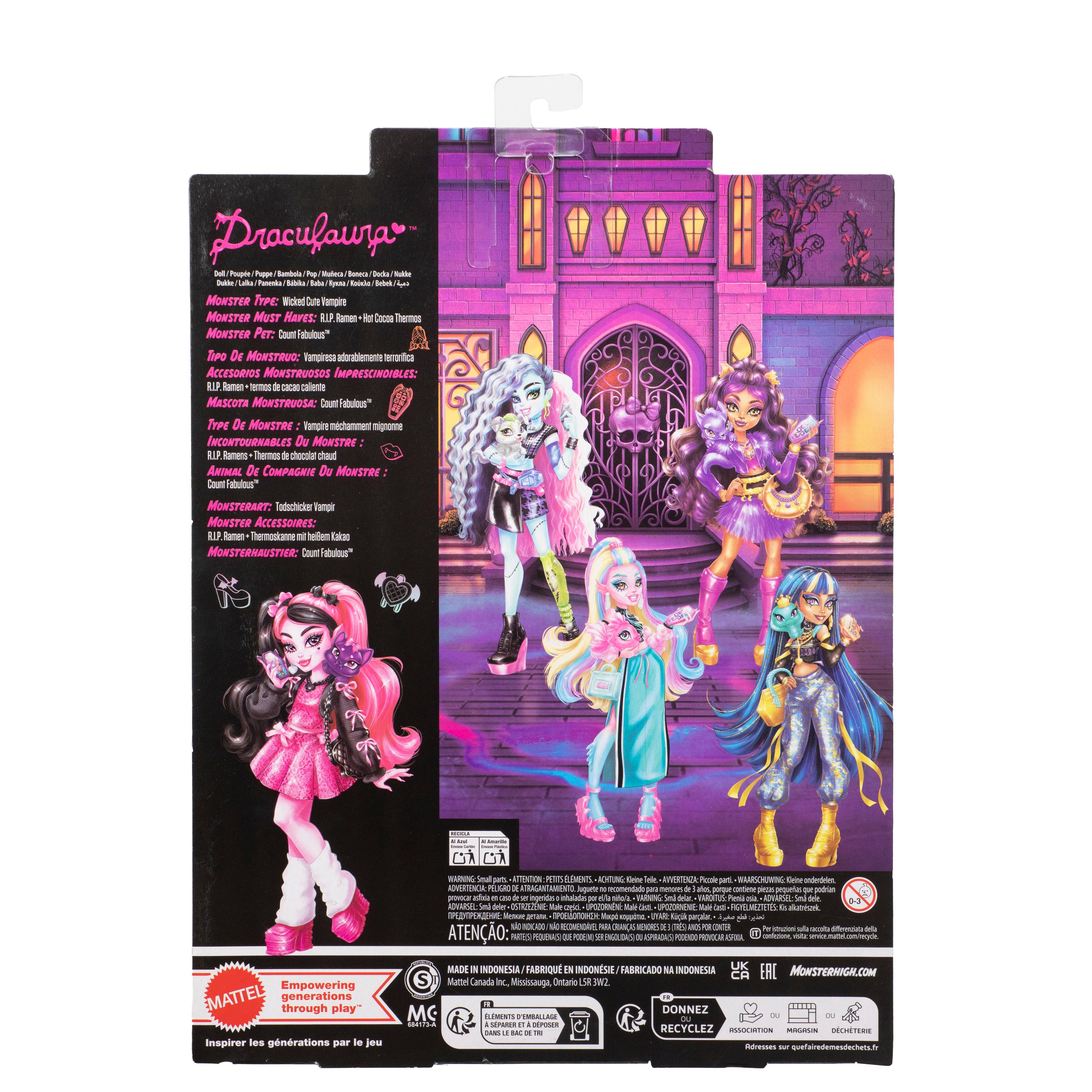Voir la diapositive 2 : MATTEL Poupée Monster High Draculaura