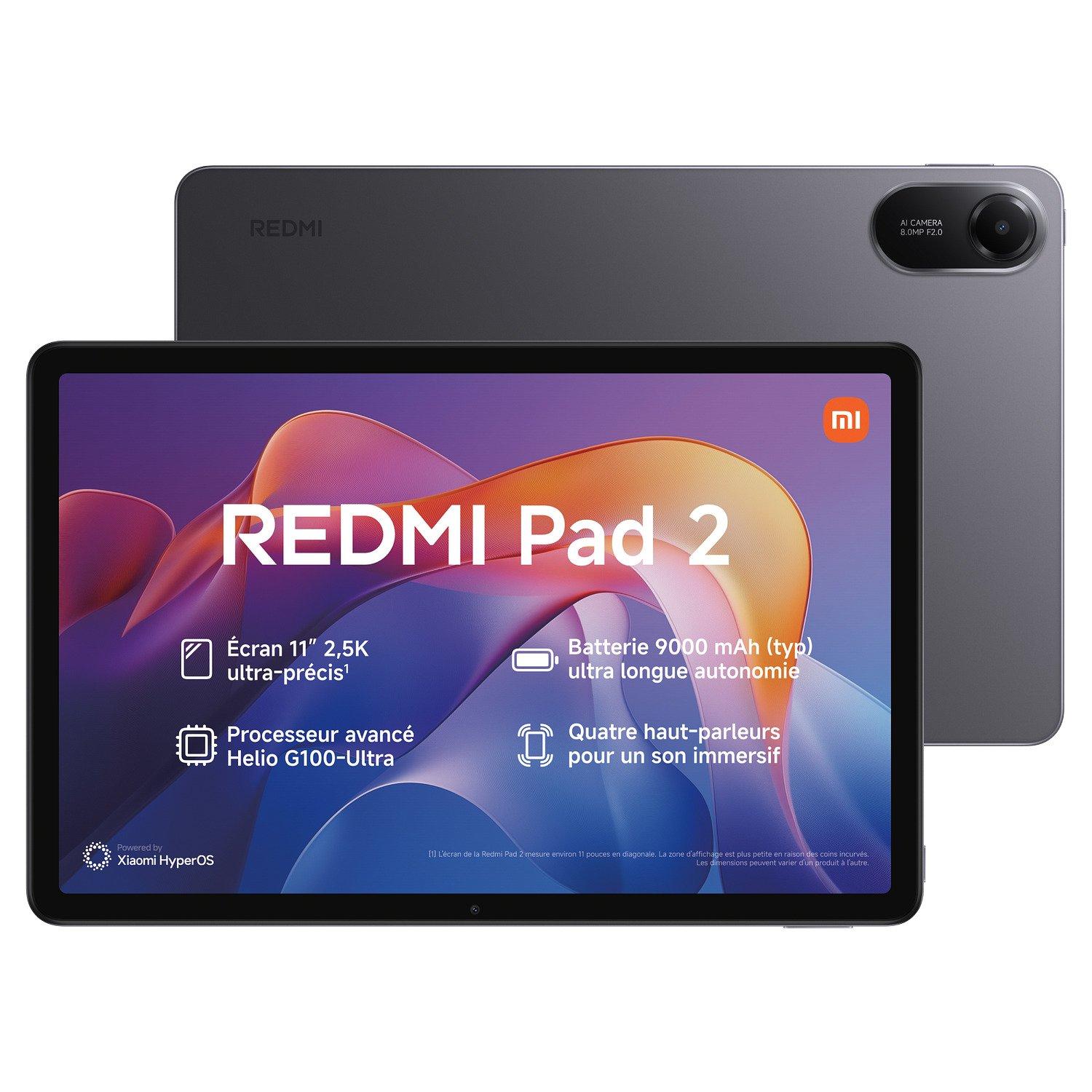 Voir la diapositive 2 : XIAOMI Pack Tablette Redmi Pad 2 256Go + Etui - Gris