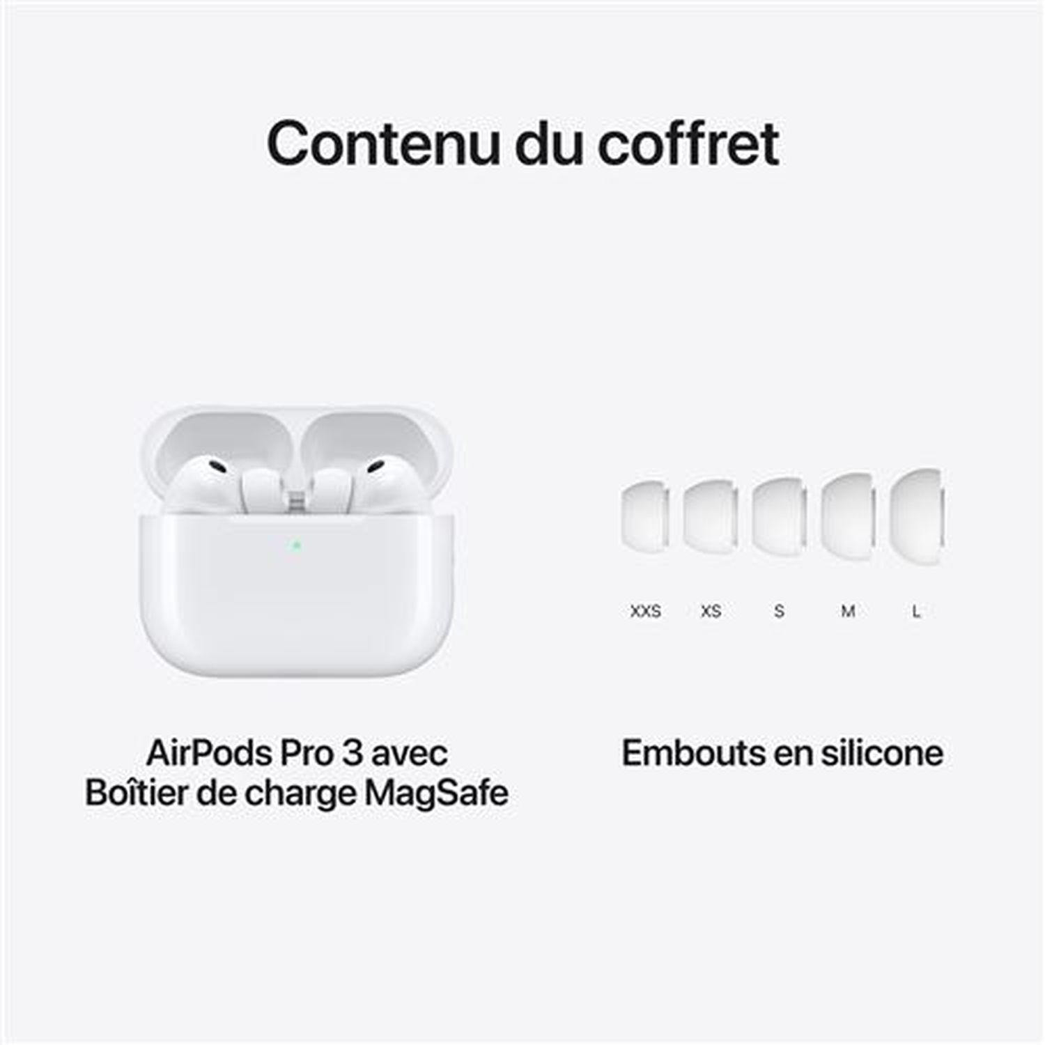 Voir la diapositive 8 : APPLE Ecouteurs Airpods Pro 3 - Blanc
