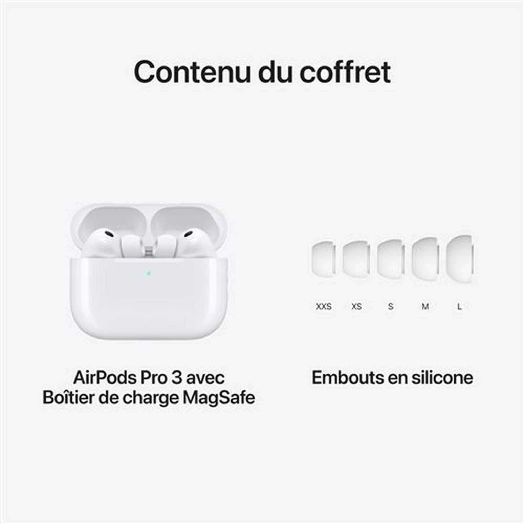 Voir la diapositive 8 : APPLE Ecouteurs Airpods Pro 3 - Blanc