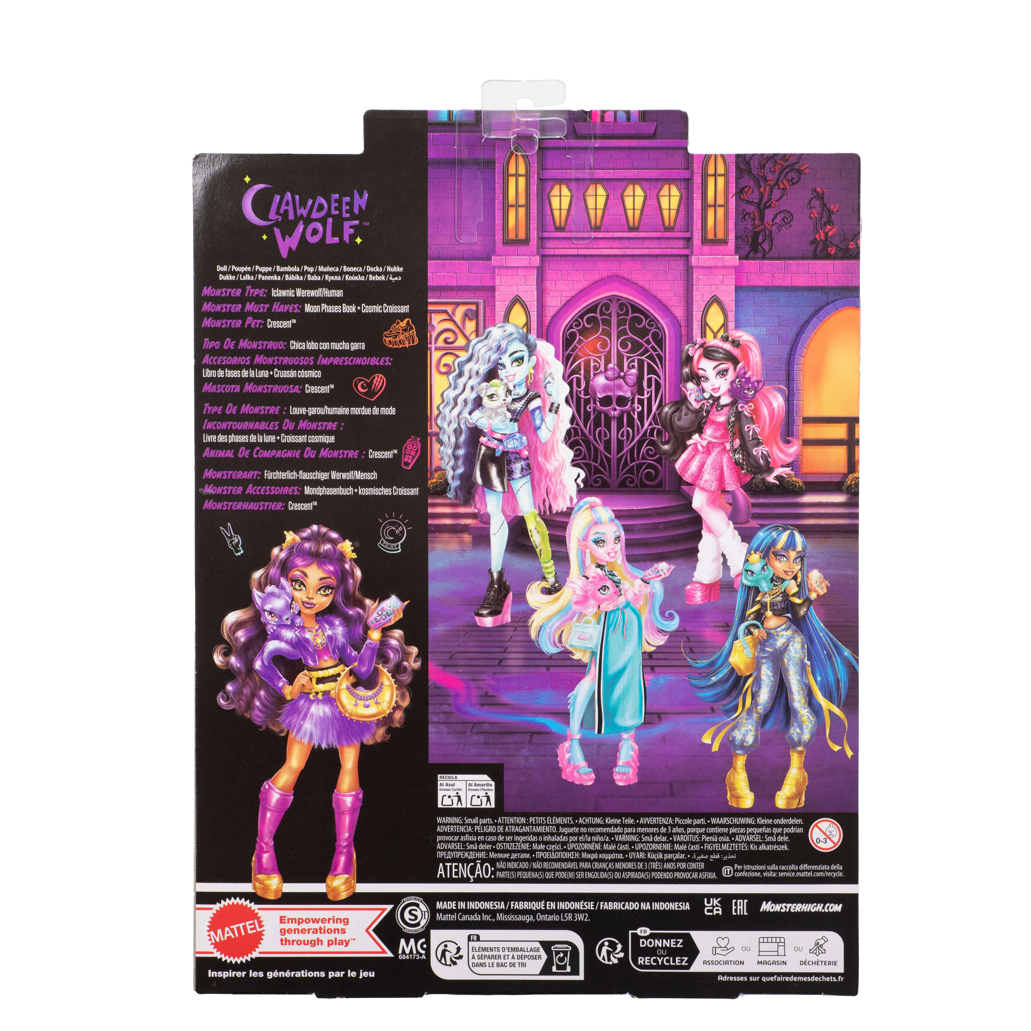 Voir la diapositive 2 : MATTEL Poupée Monster High Clawdeen Wolf