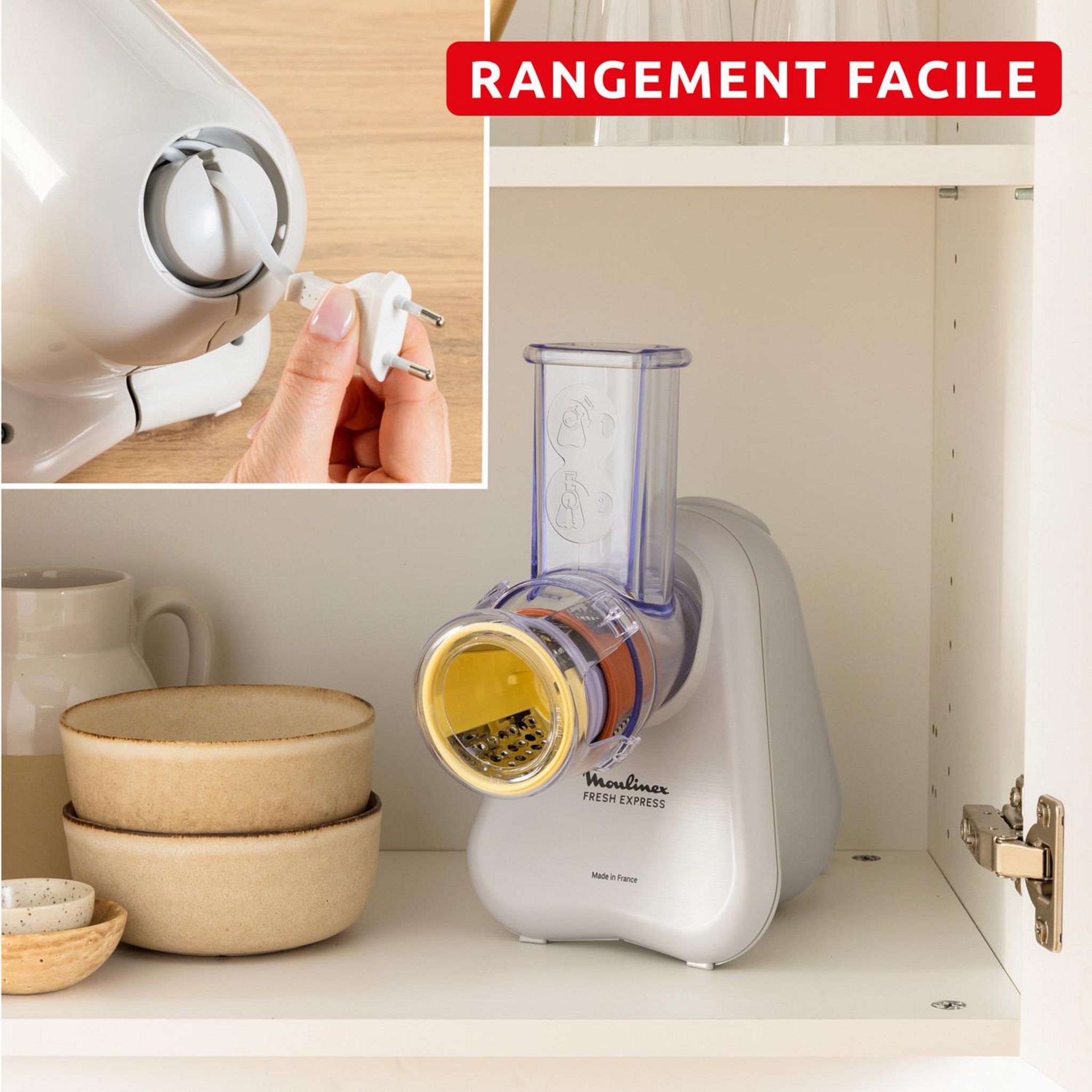 Voir la diapositive 5 : MOULINEX Hachoir DK853BE0 - Écru