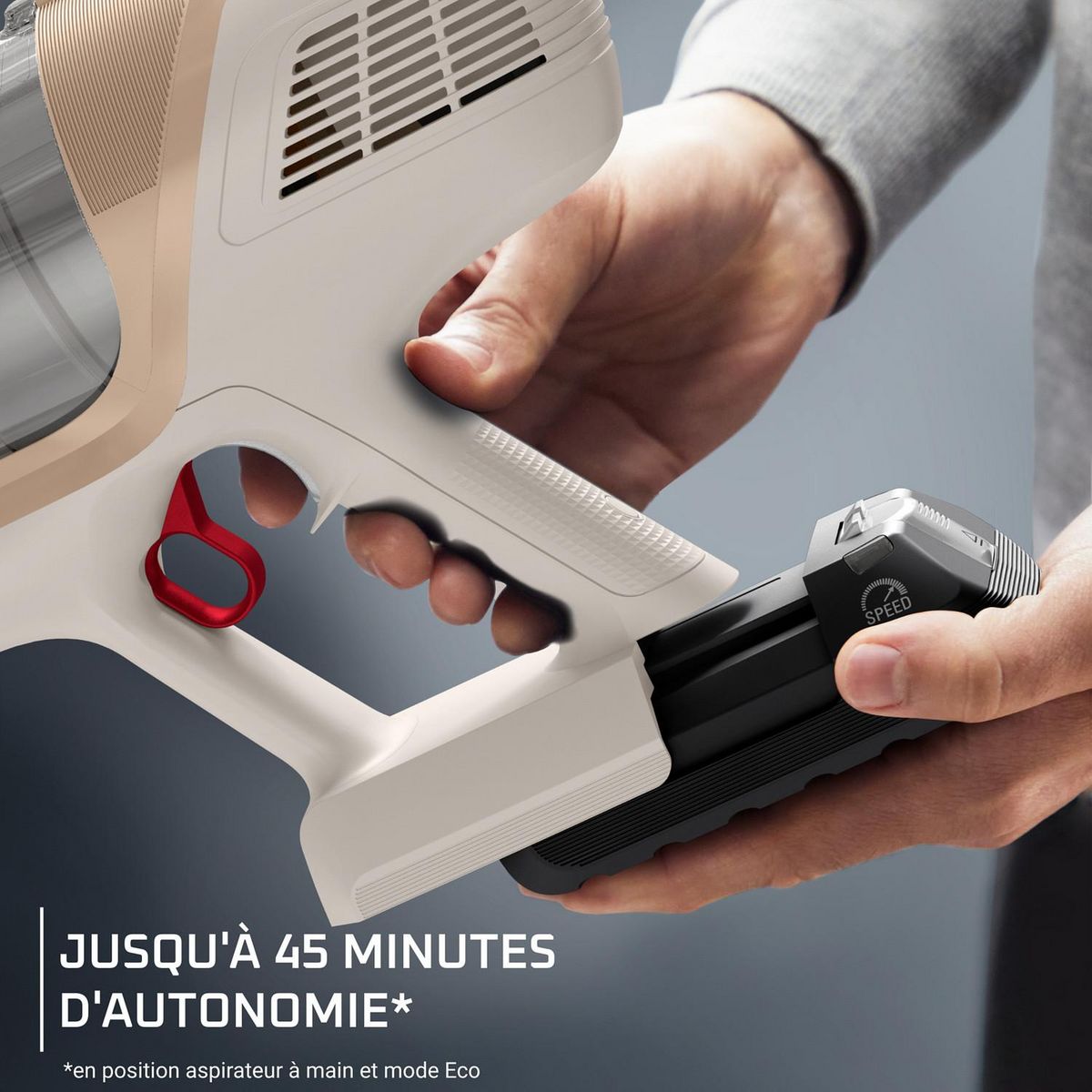 ROWENTA Aspirateur balai RH6830WO - Crème