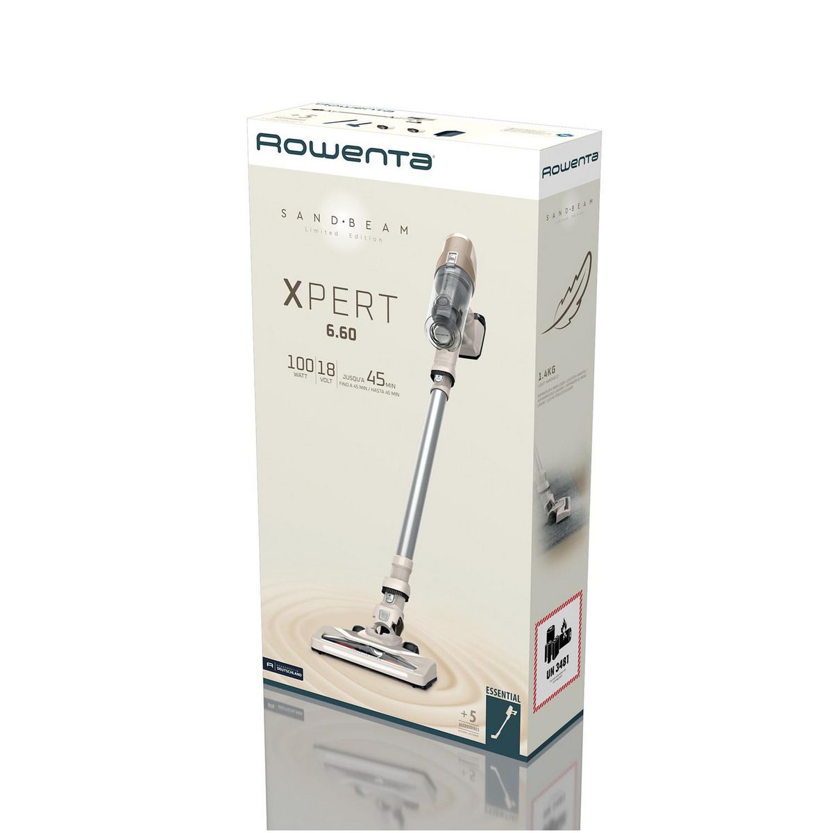 ROWENTA Aspirateur balai RH6830WO - Crème