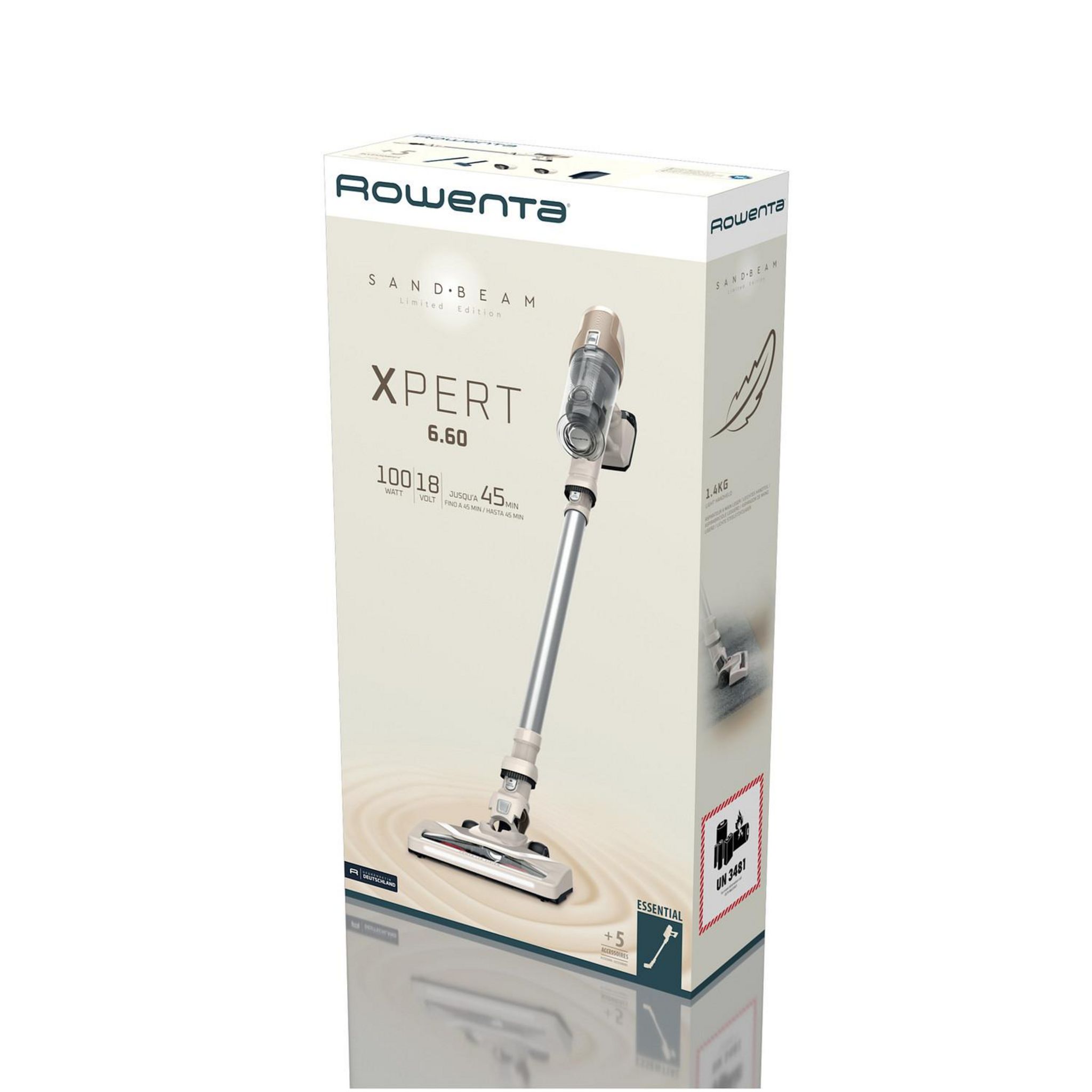 Voir la diapositive 7 : ROWENTA Aspirateur balai RH6830WO - Crème