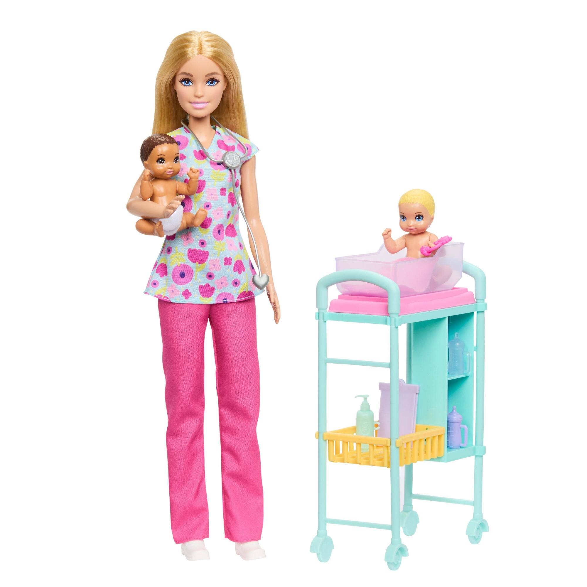 Voir la diapositive 3 : MATTEL Poupée Barbie coffret pédiatre