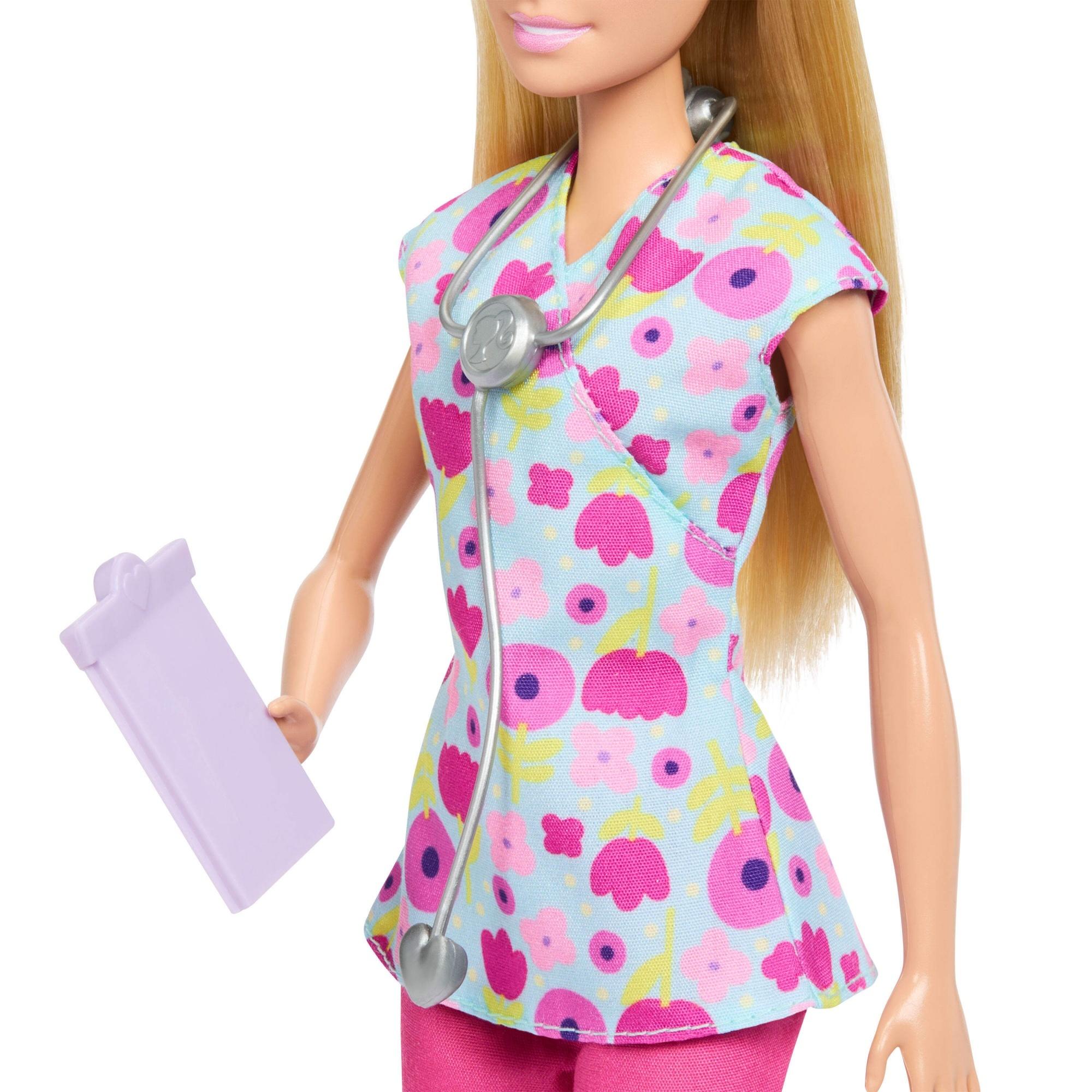Voir la diapositive 6 : MATTEL Poupée Barbie coffret pédiatre
