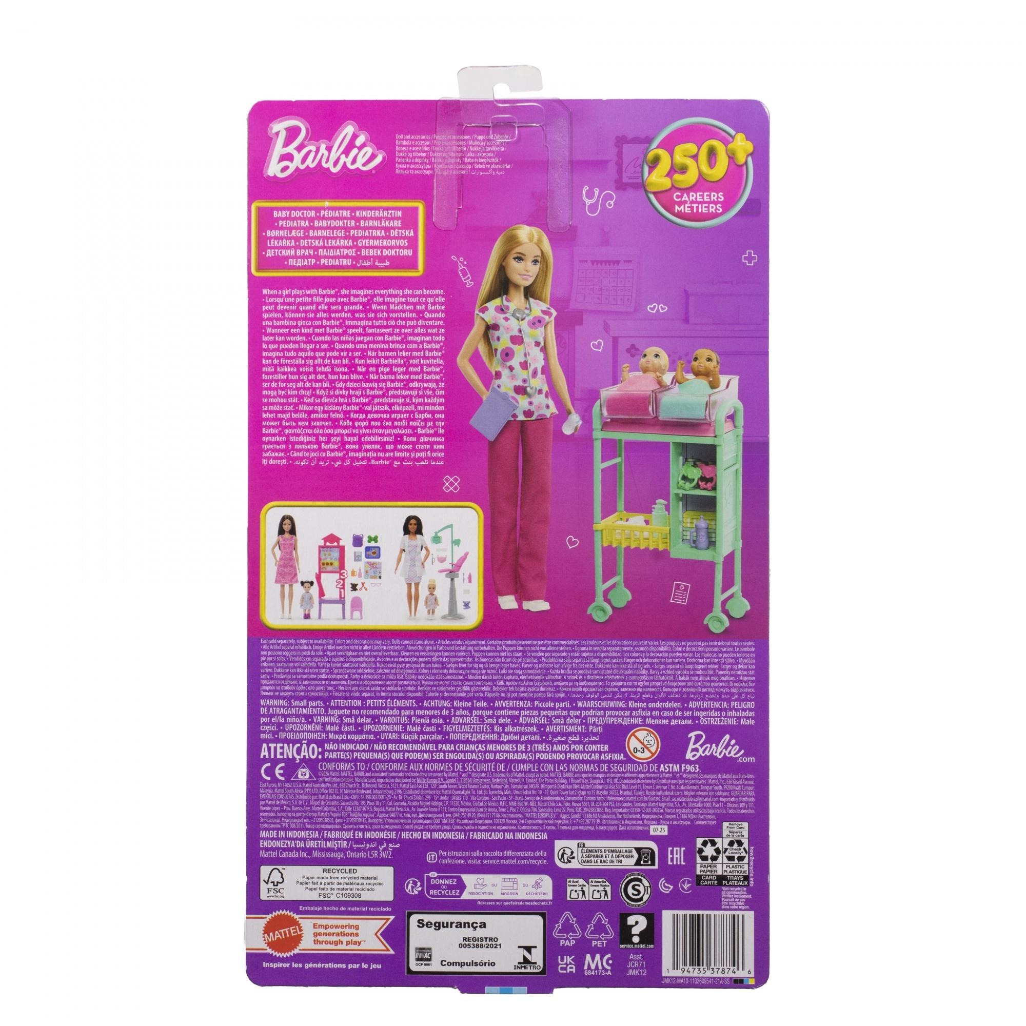 Voir la diapositive 7 : MATTEL Poupée Barbie coffret pédiatre