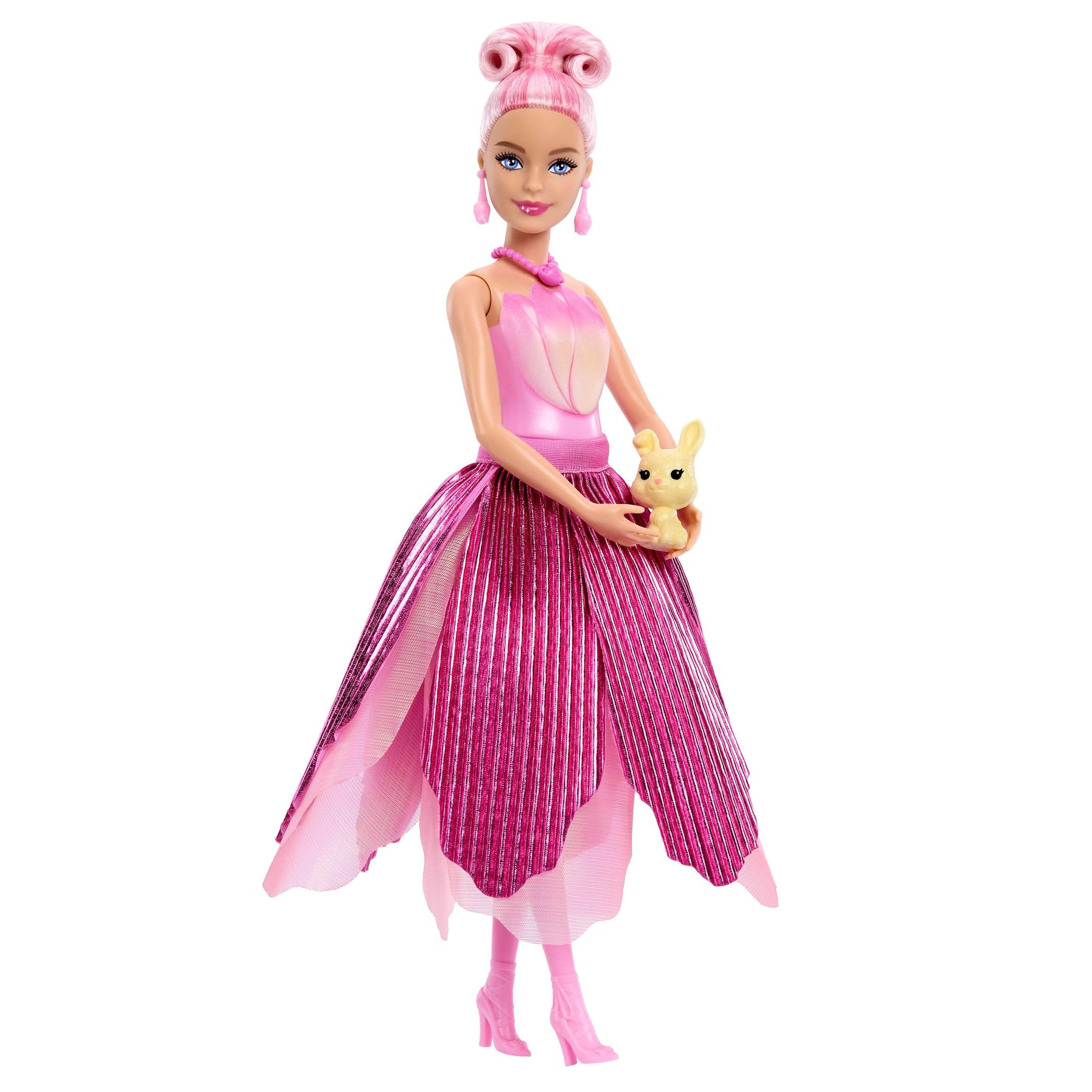 Voir la diapositive 3 : MATTEL Poupée Barbie Surprise Tulipe Rose