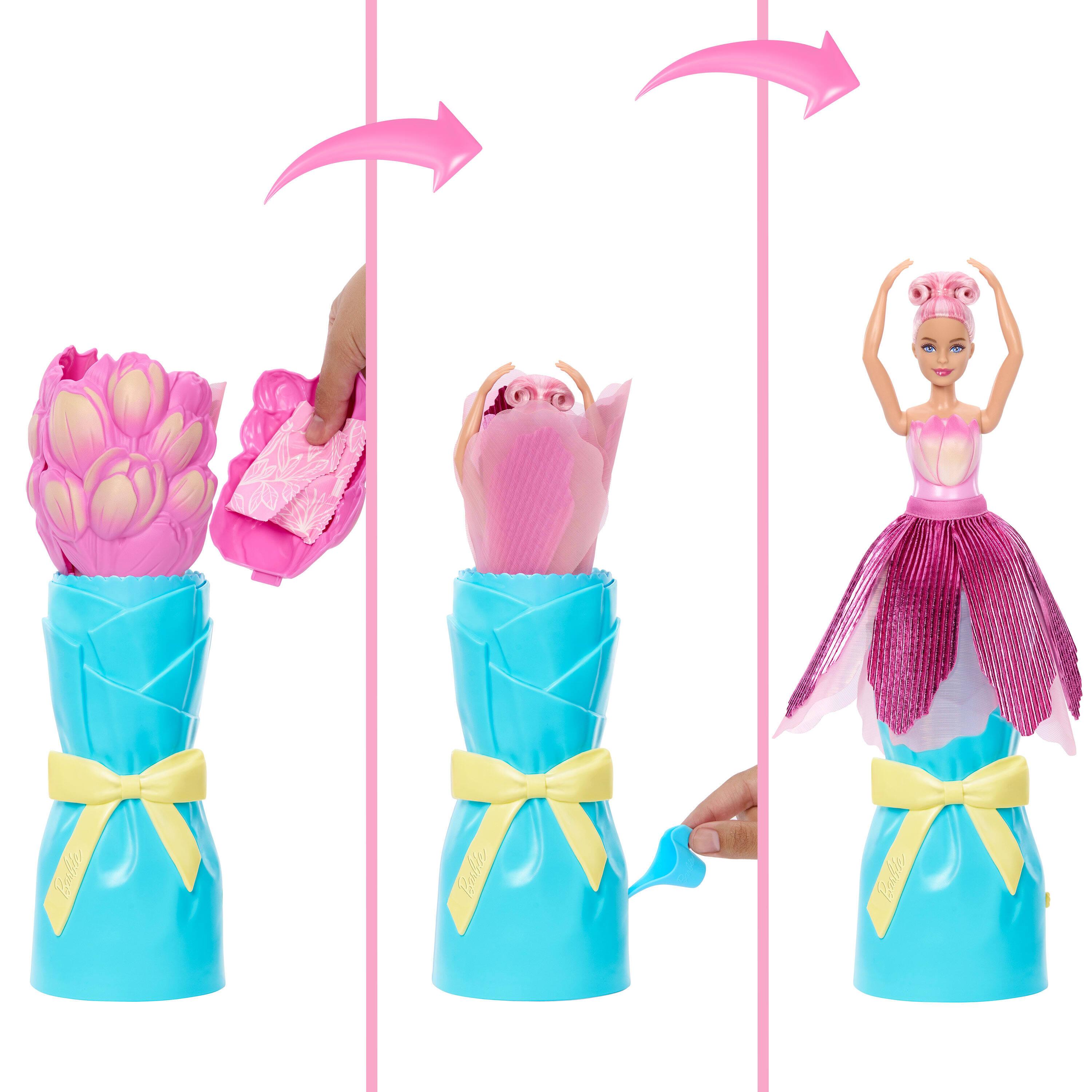 Voir la diapositive 7 : MATTEL Poupée Barbie Surprise Tulipe Rose