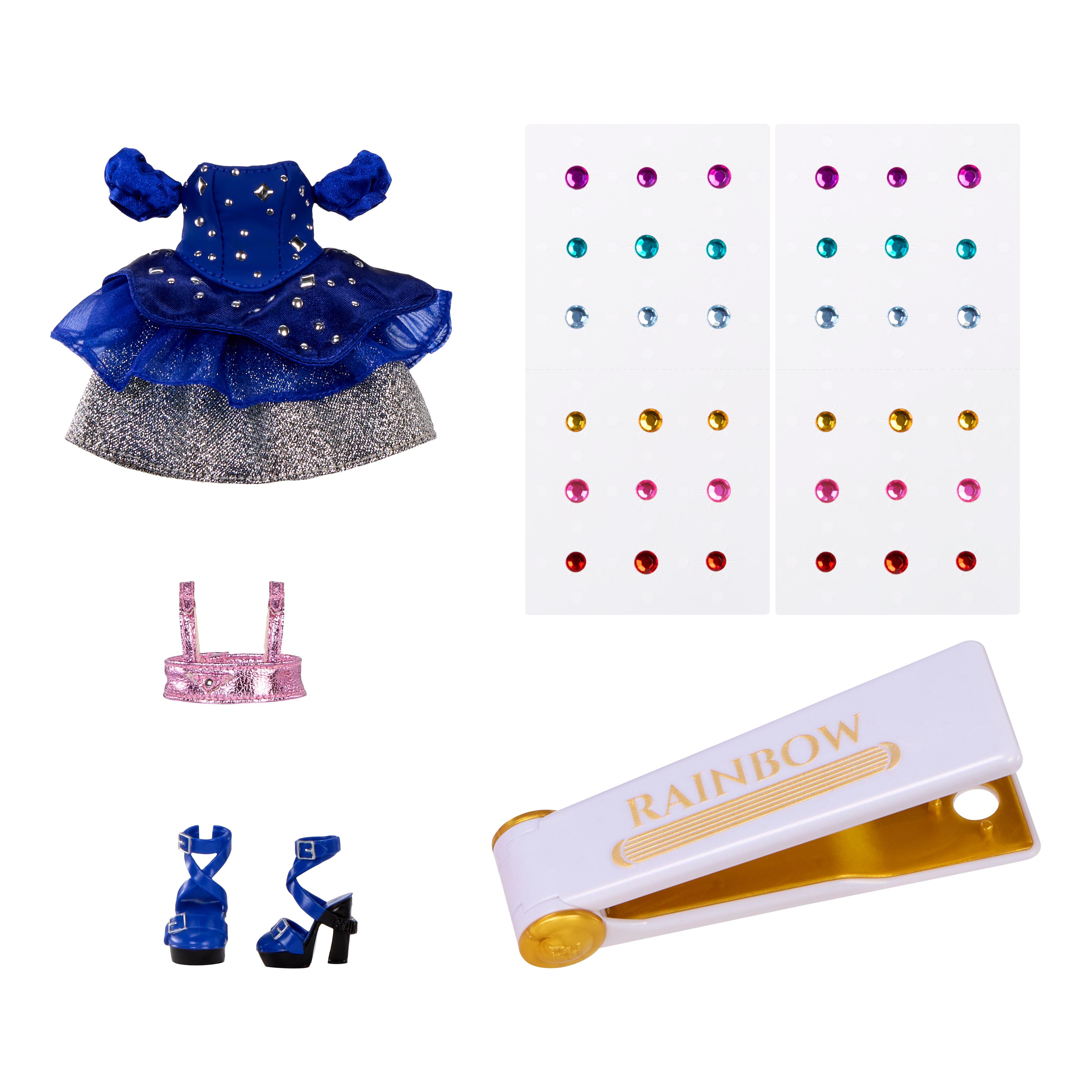 Voir la diapositive 3 : MGA Poupée Rainbow High Fashion - Bleu