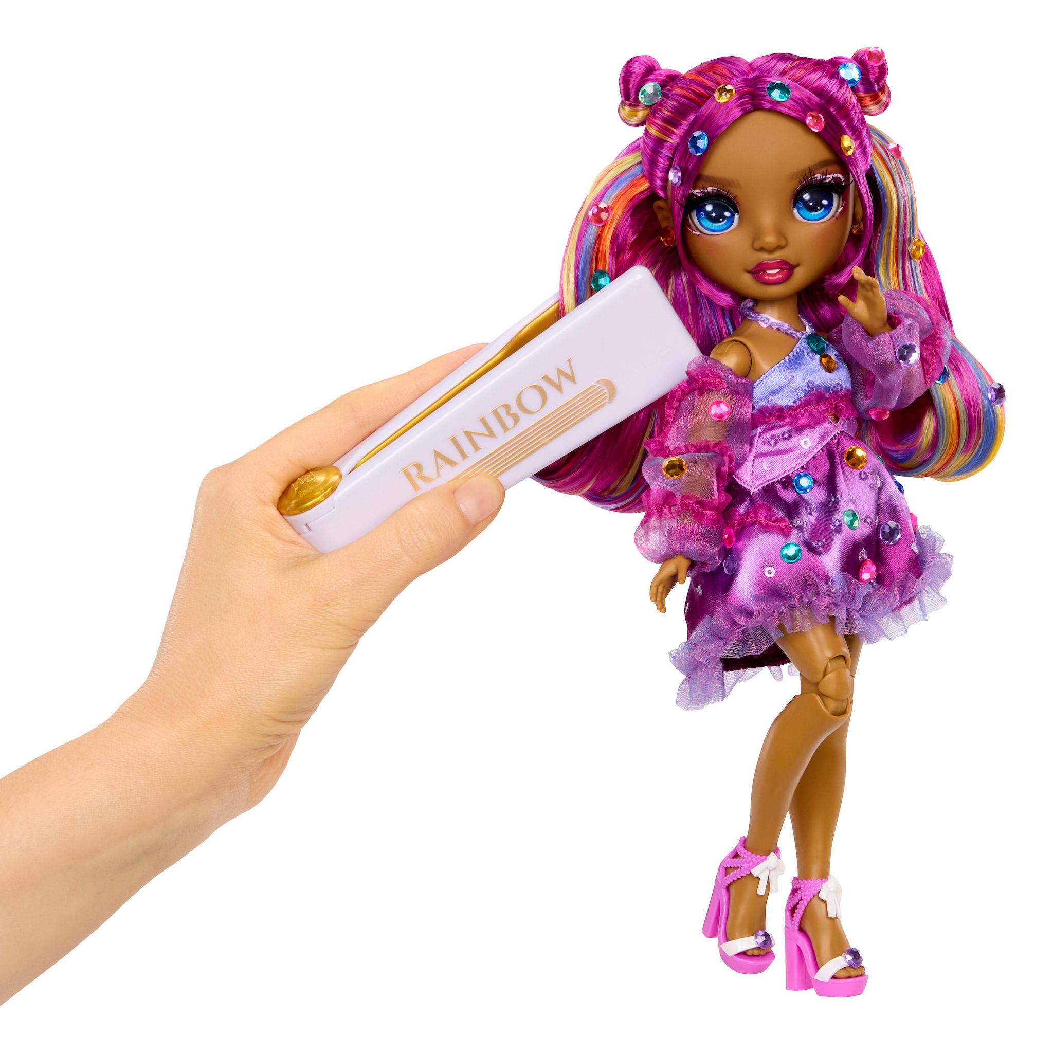 Voir la diapositive 2 : MGA Poupée Rainbow High Fashion - Violet