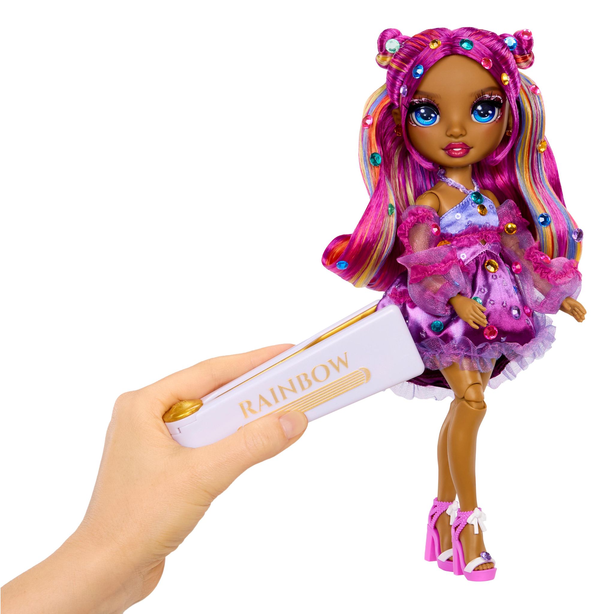 Voir la diapositive 4 : MGA Poupée Rainbow High Fashion - Violet