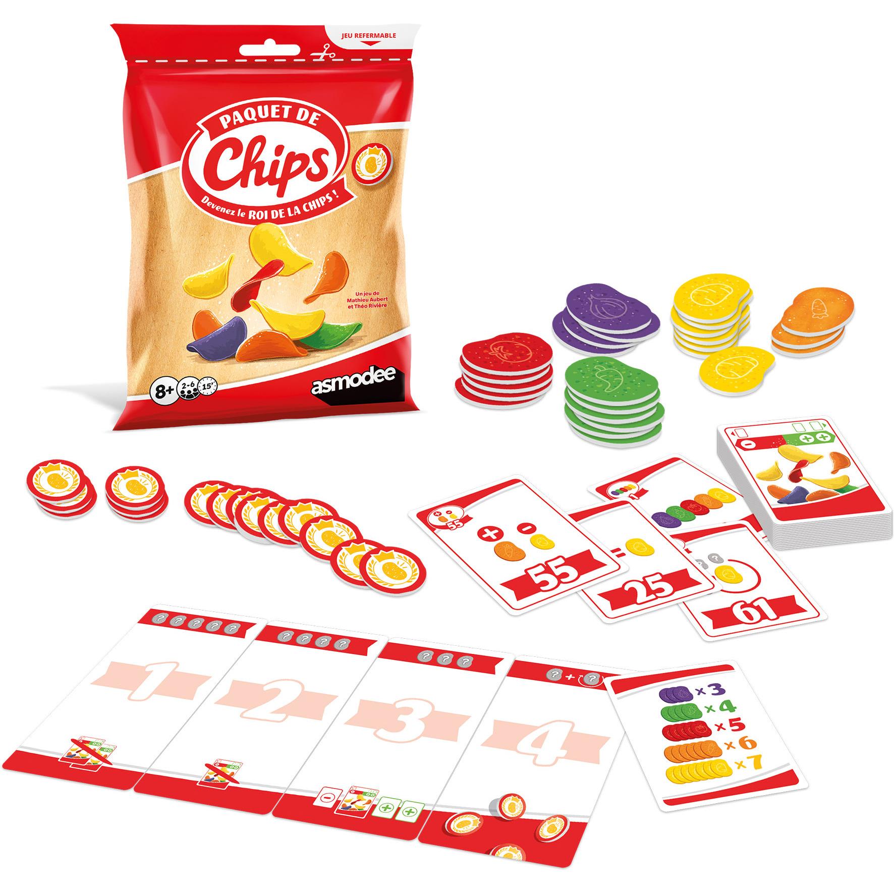 Voir la diapositive 2 : ASMODEE Jeu Paquet de chips