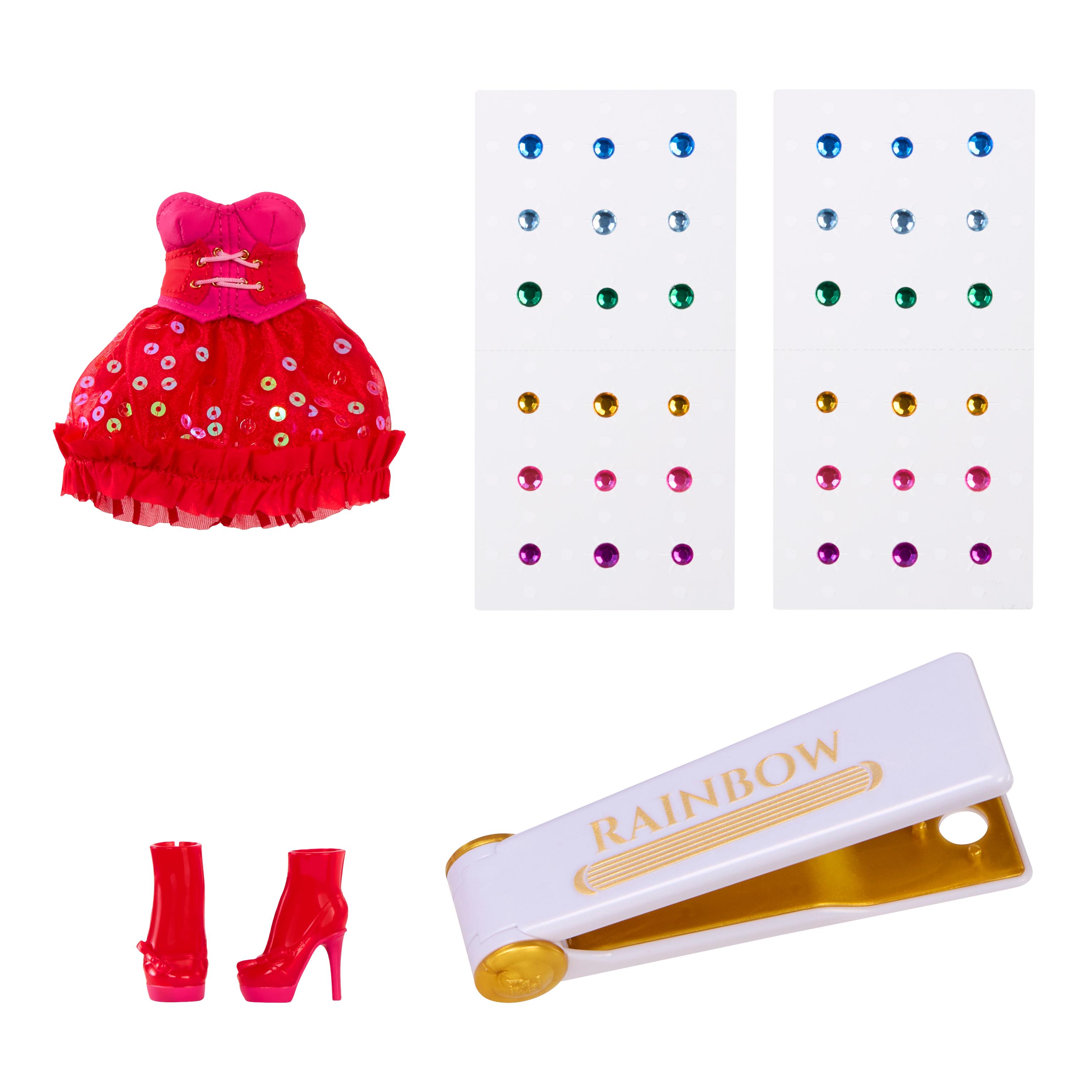 Voir la diapositive 3 : MGA Poupée Raimbow High Fashion - Rouge
