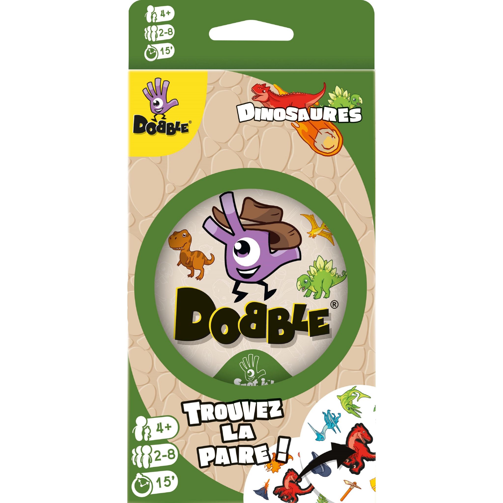 ASMODEE Jeu Dobble Dinosaures