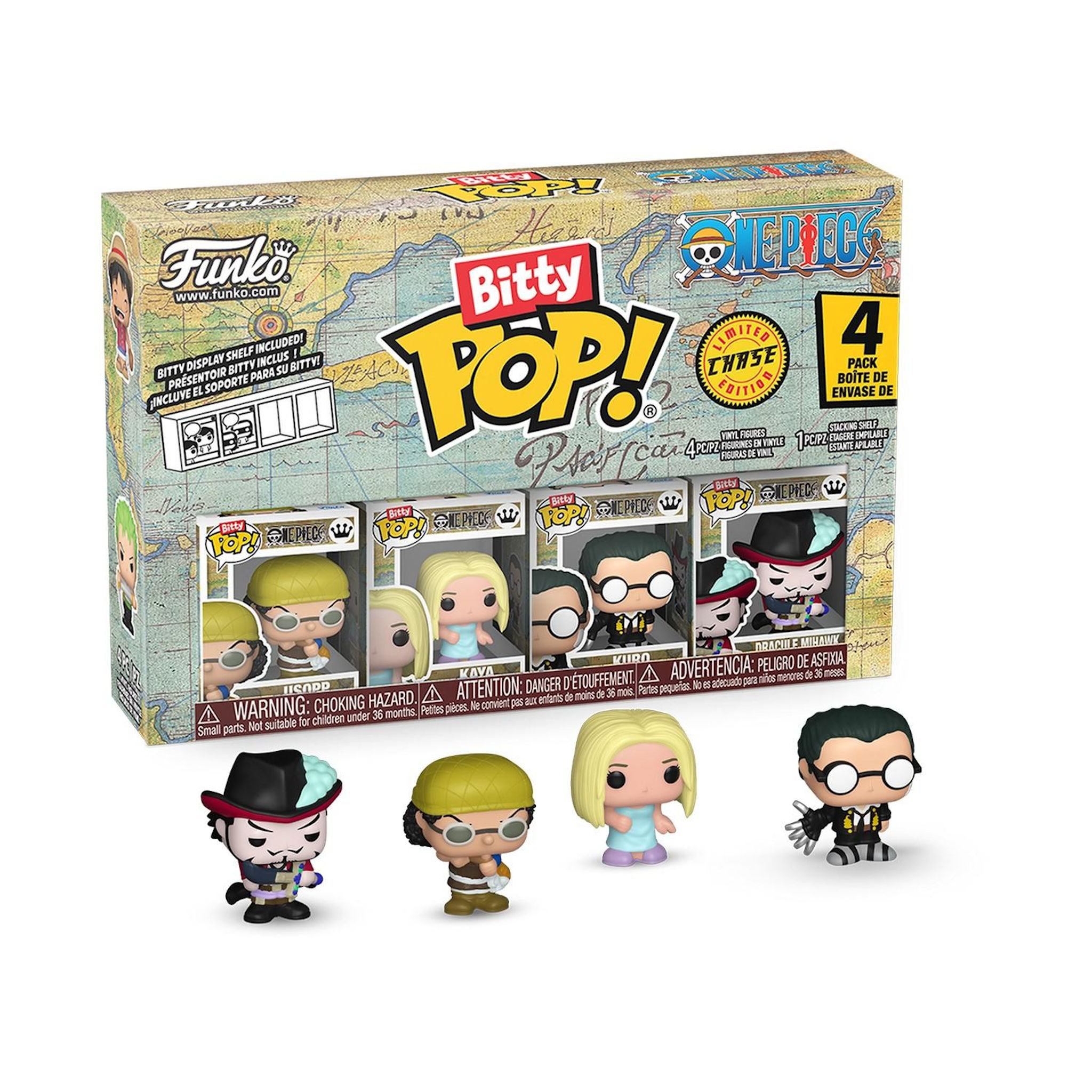 FUNKO Pack de 4 figurines Bitty Pop One piece