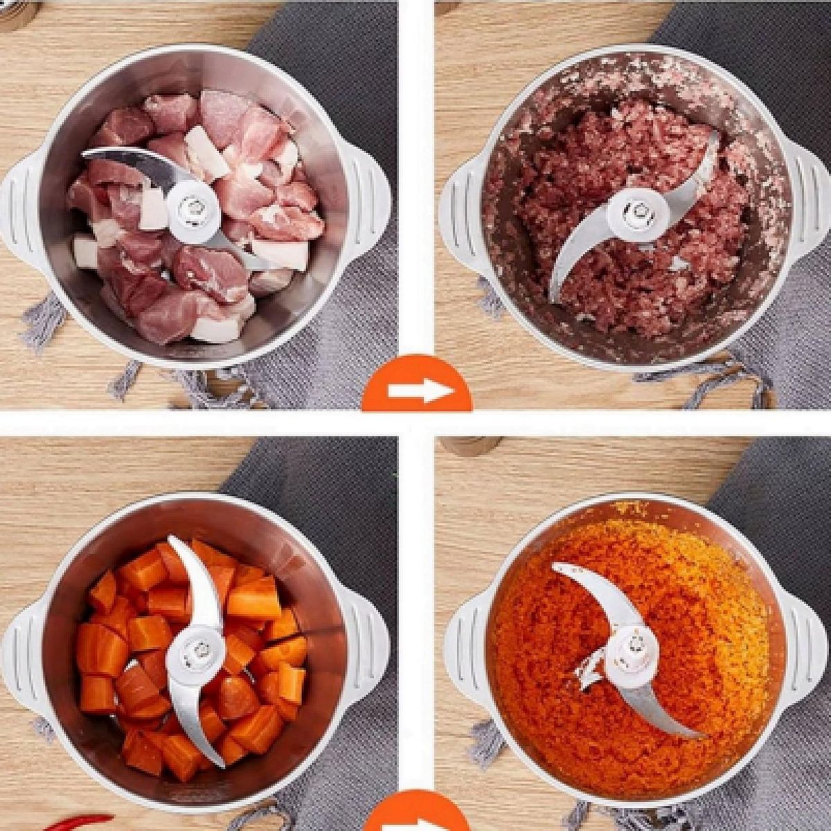 EISENBACH Hachoir multi-usage DM1000 - Gris