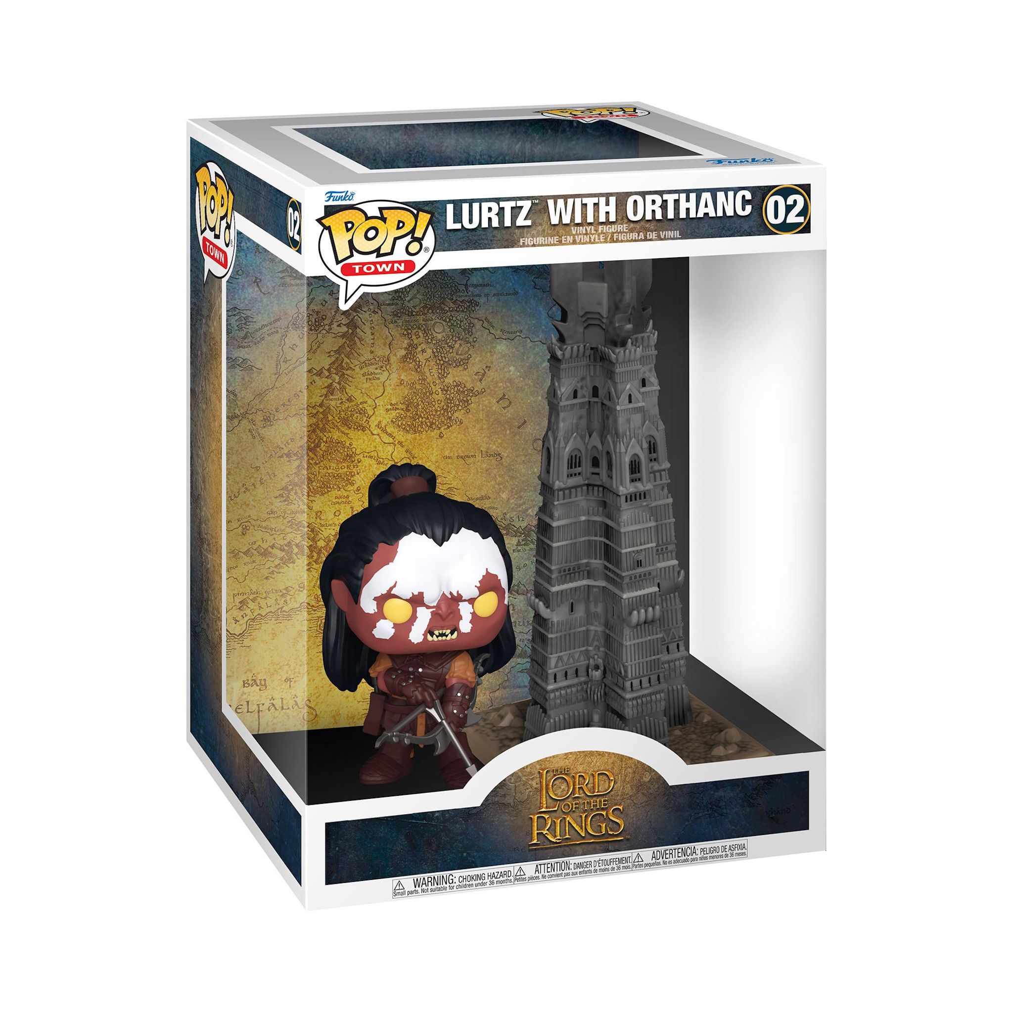 FUNKO Figurine Pop Town Lord of the Rings Lurtz Tower