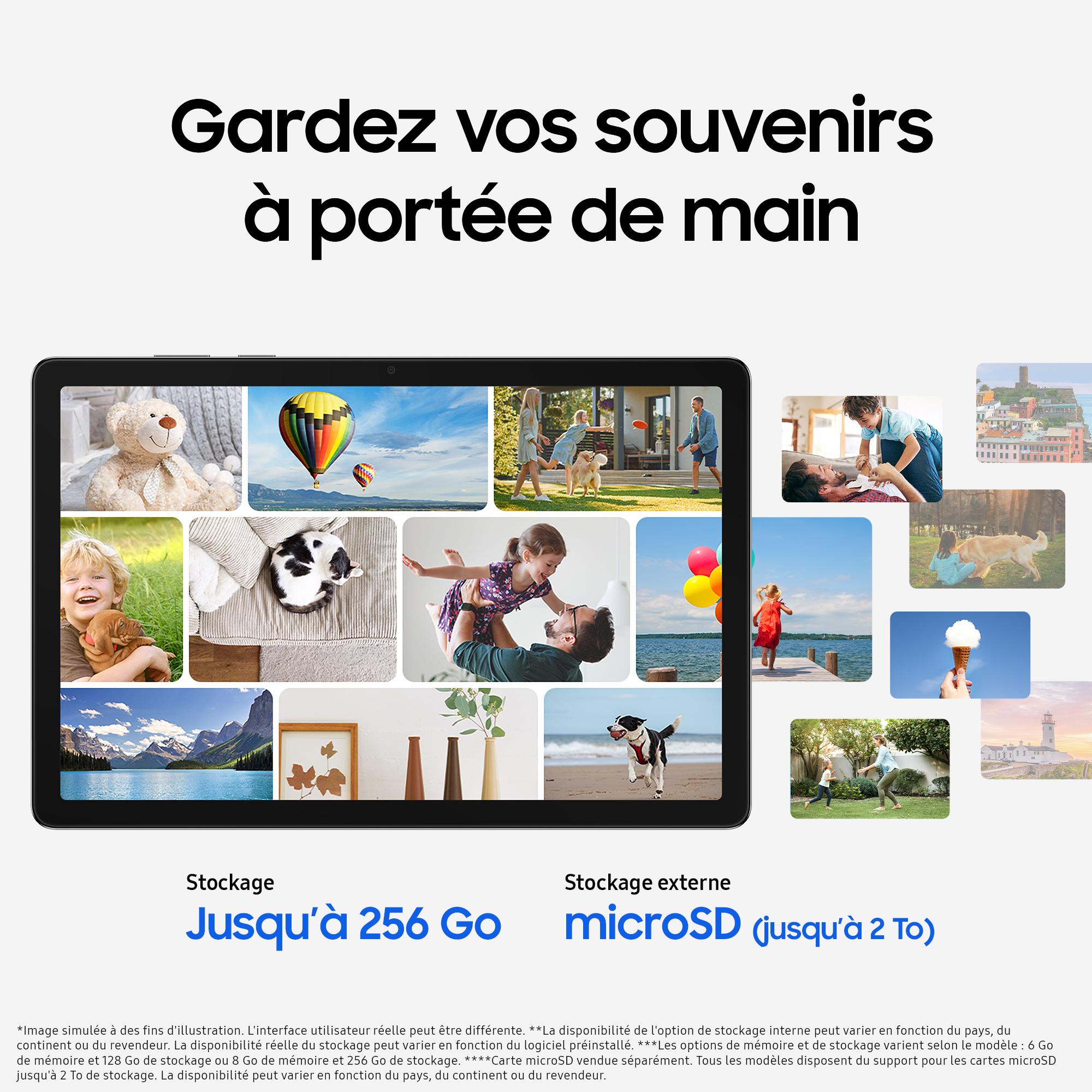 Voir la diapositive 4 : SAMSUNG Tablette tactile TAB A11+ WIFI 256Go - Argent