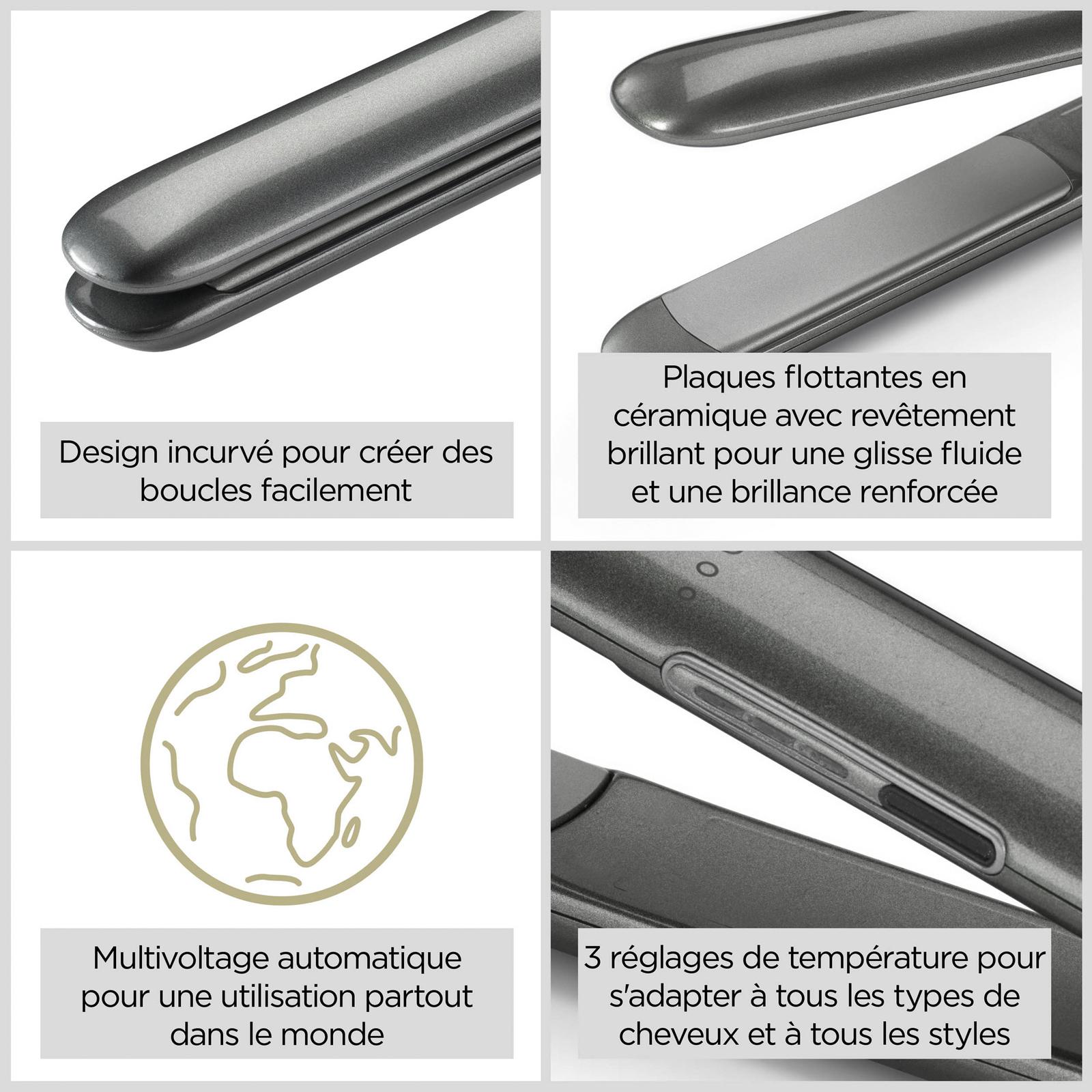 Voir la diapositive 6 : BABYLISS Lisseur ST261E - Gris