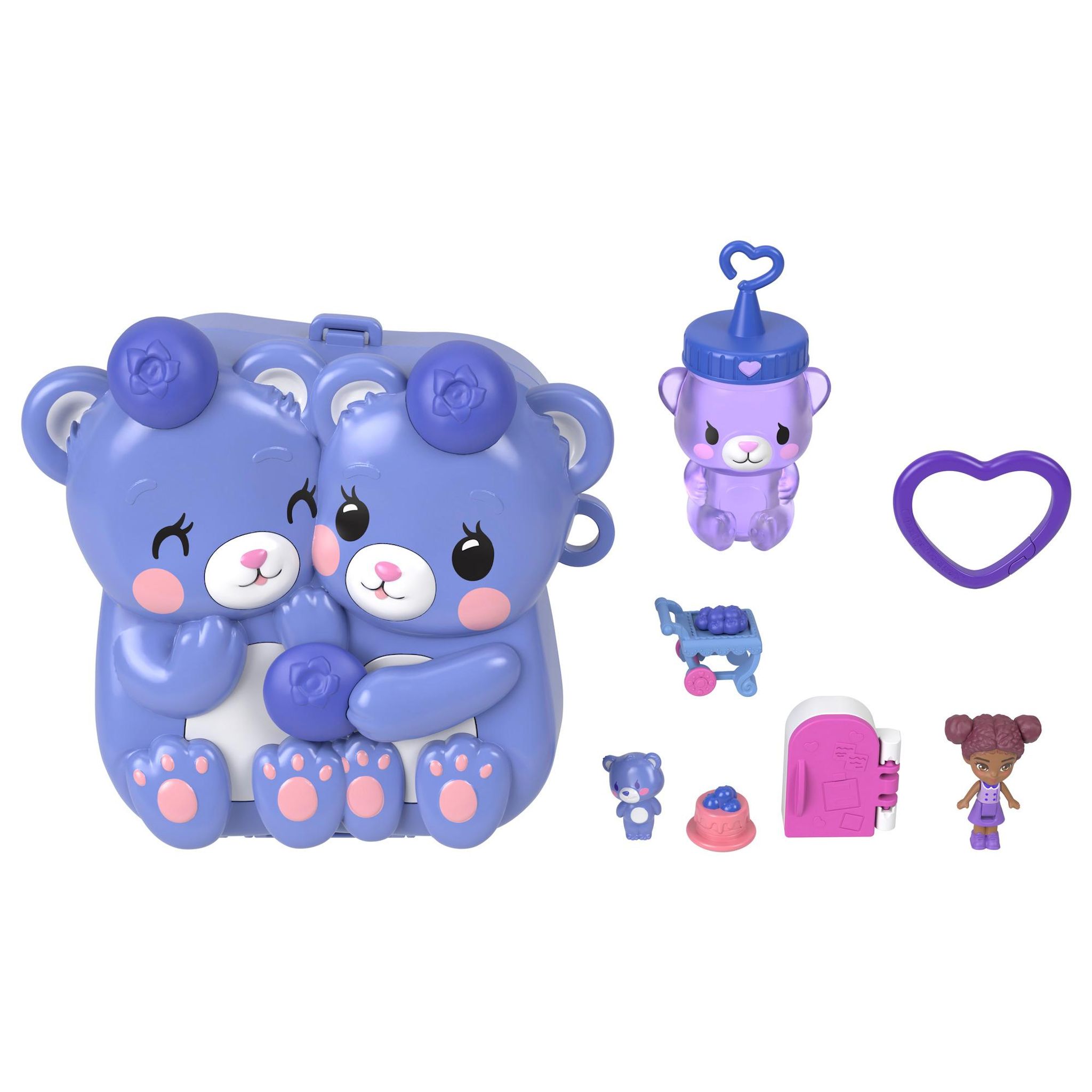 Voir la diapositive 2 : MATTEL Coffret Ourson et Myrtilles Polly Pocket