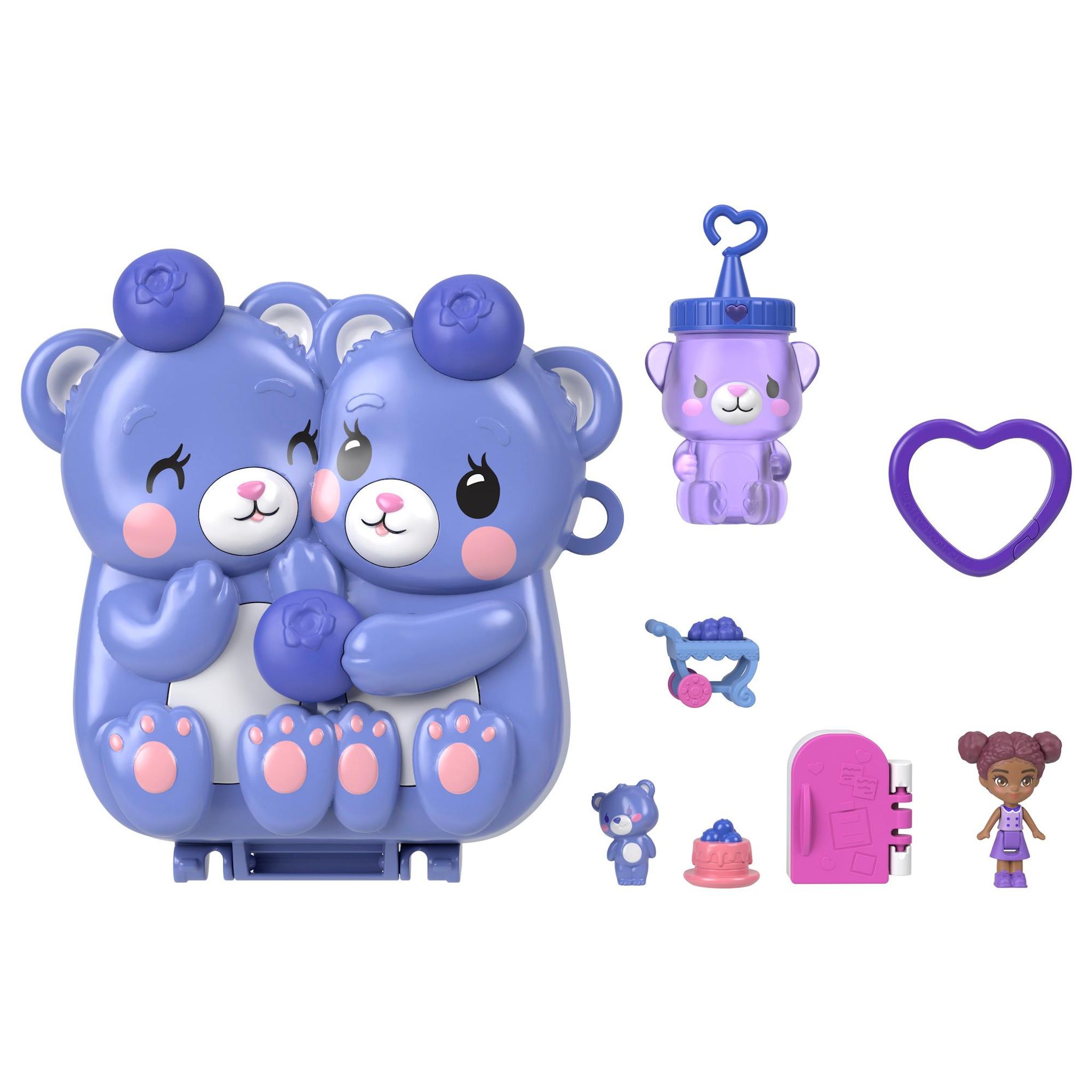 Voir la diapositive 3 : MATTEL Coffret Ourson et Myrtilles Polly Pocket