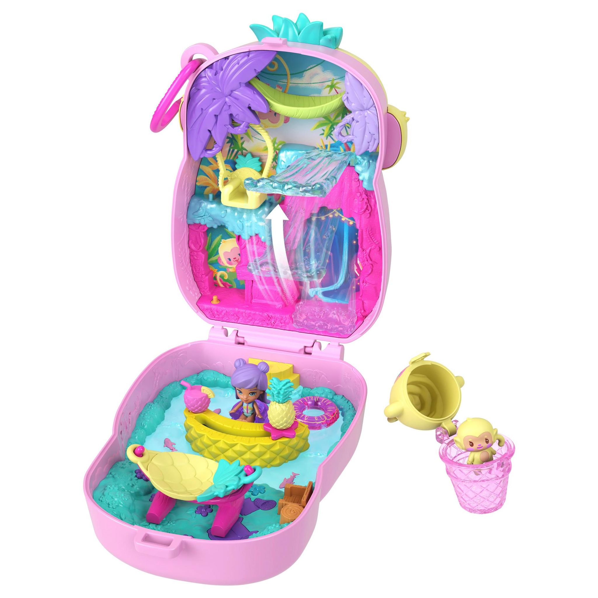 Voir la diapositive 12 : MATTEL Coffret Ananas et Oustiti Polly Pocket